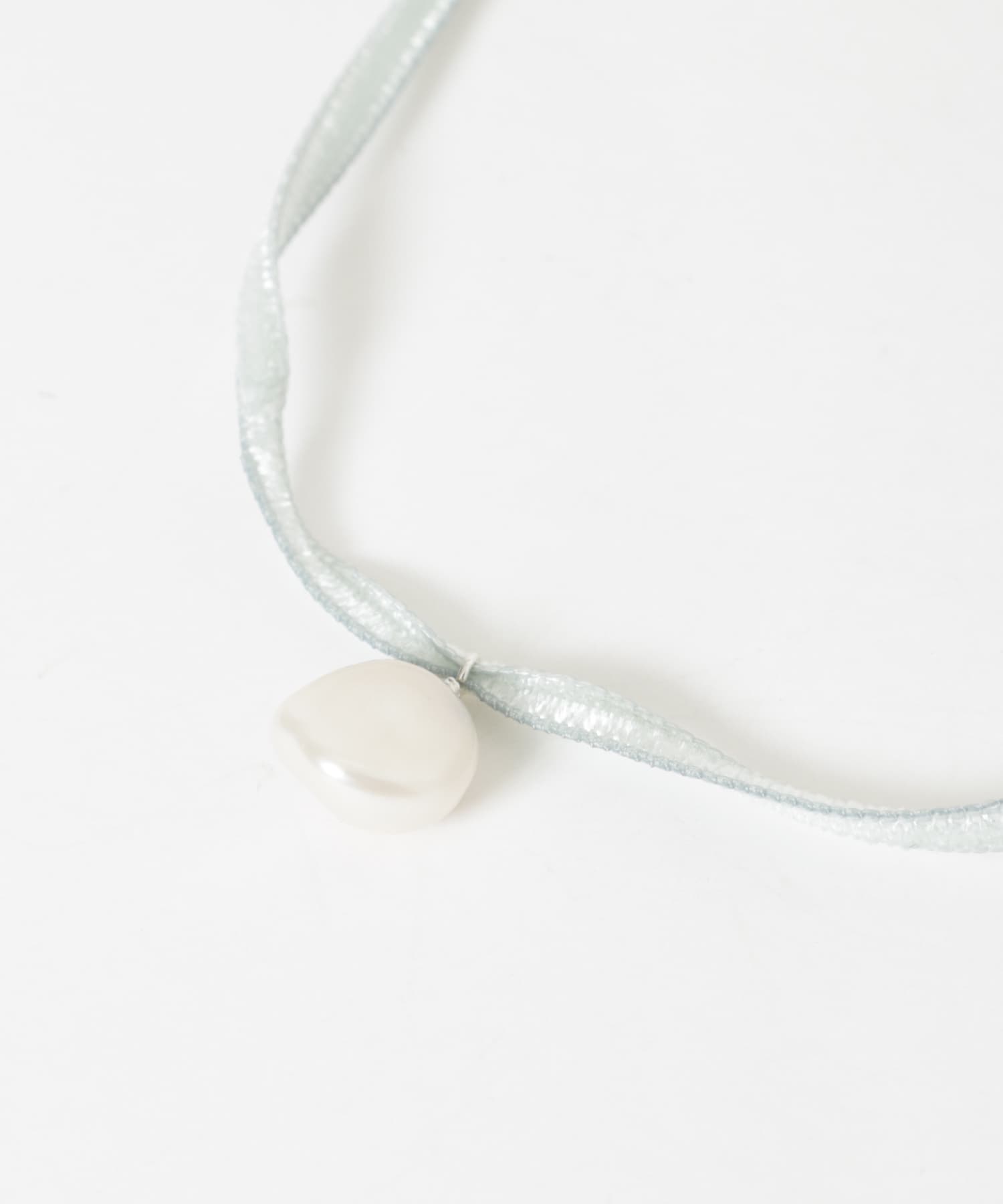 LES BON BON　liberty pearl necklace green -