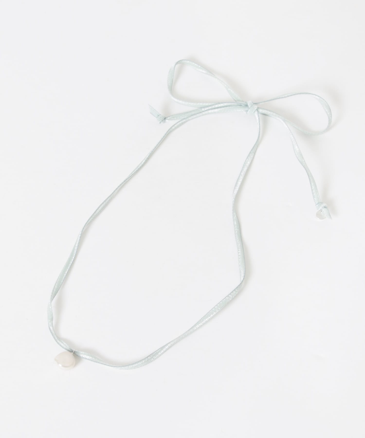 LES BON BON　liberty pearl necklace green -