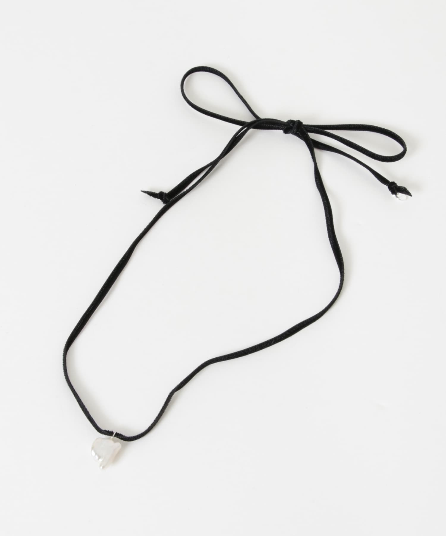 LES BON BON　liberty pearl necklace black -