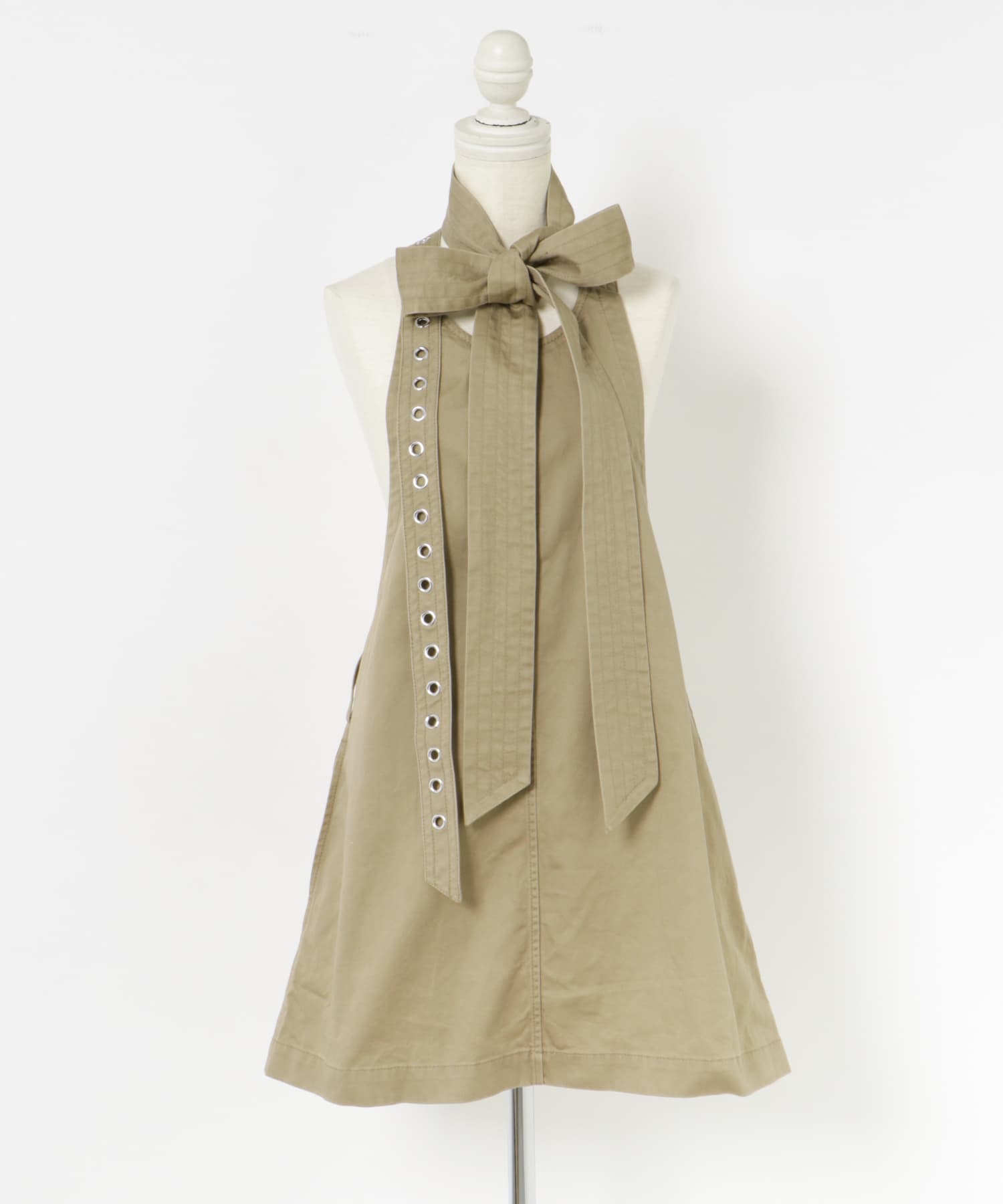 crinkle crinkle crinkle holder neck vest(FREE BLACK): トップス