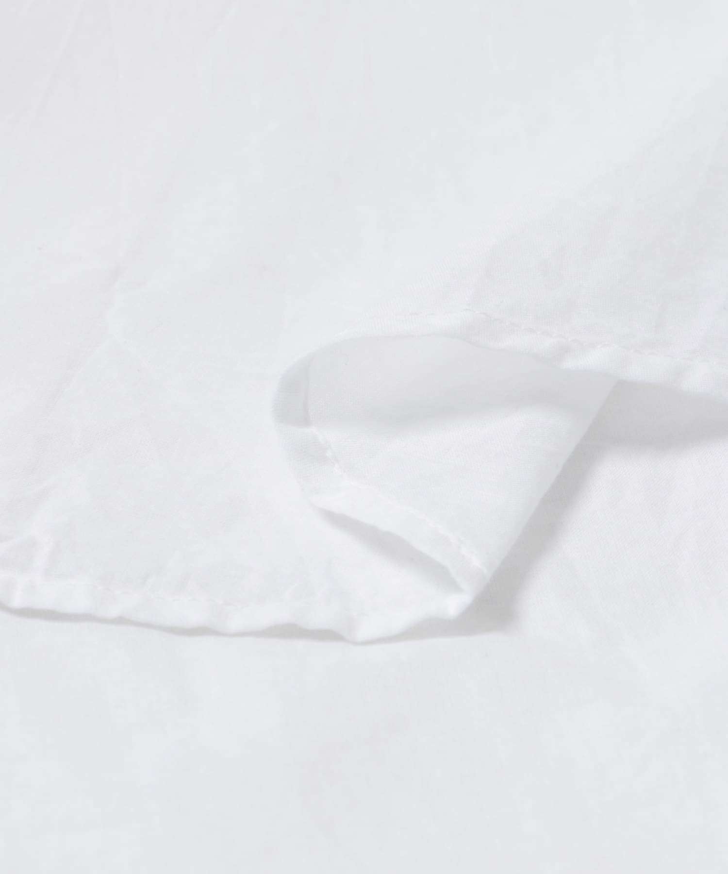 crinkle crinkle crinkle　cotton frill coller shirts WHITE FREE