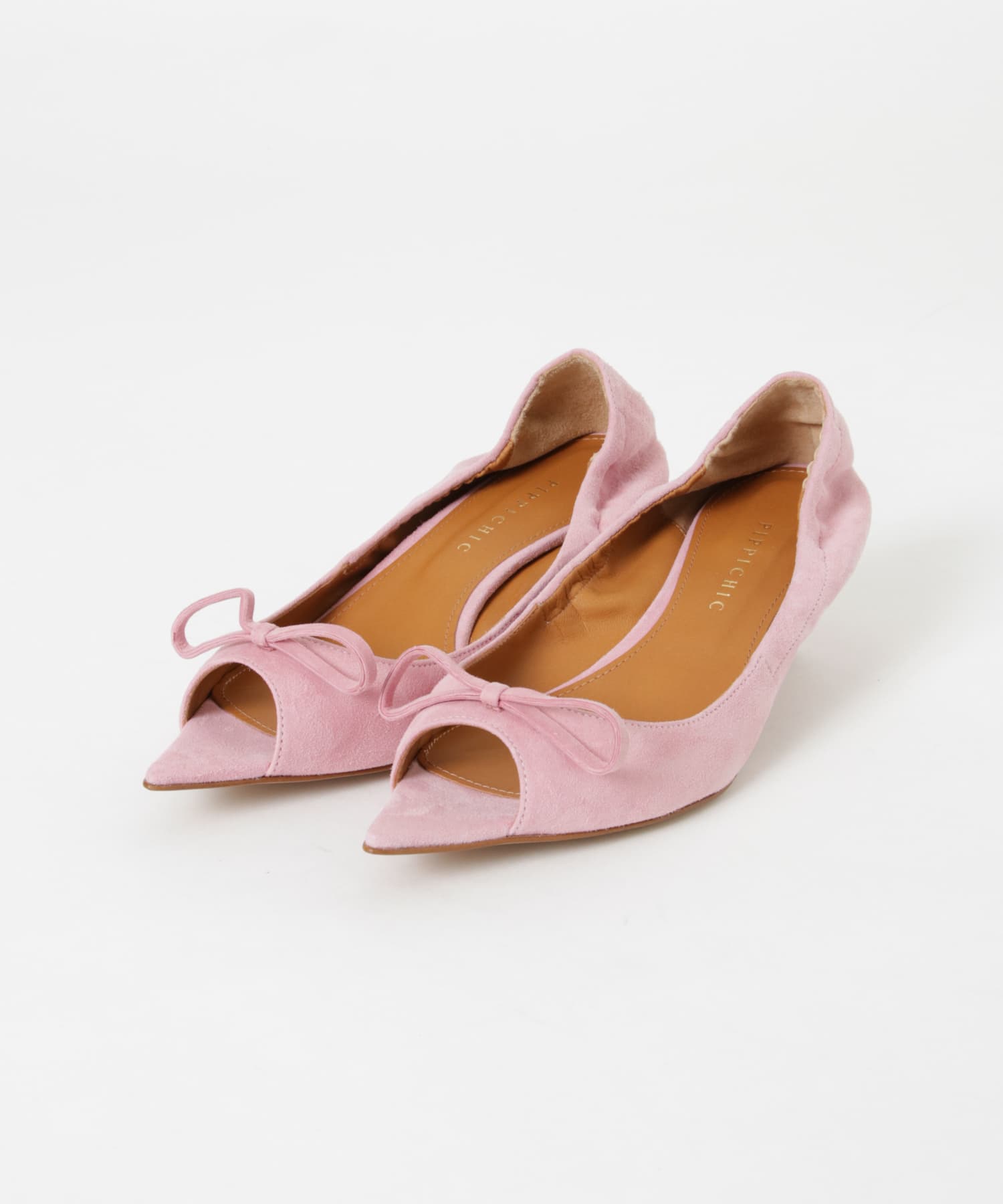 [新品未使用] PIPPICHIC ミュール ピンク スウェード 23.5 PIPPICHIC CHRISTEL RE-BORN(36 suede pink): シューズ｜URBAN
