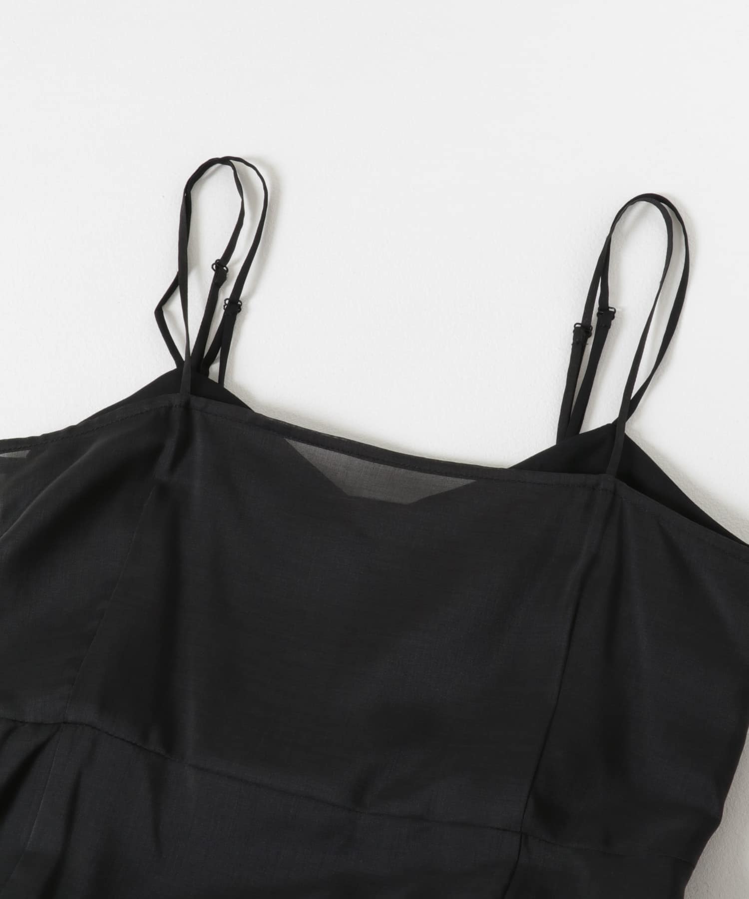 SATORU SASAKI　DOUBLE-CAMISOLE DRESS BLACK 2