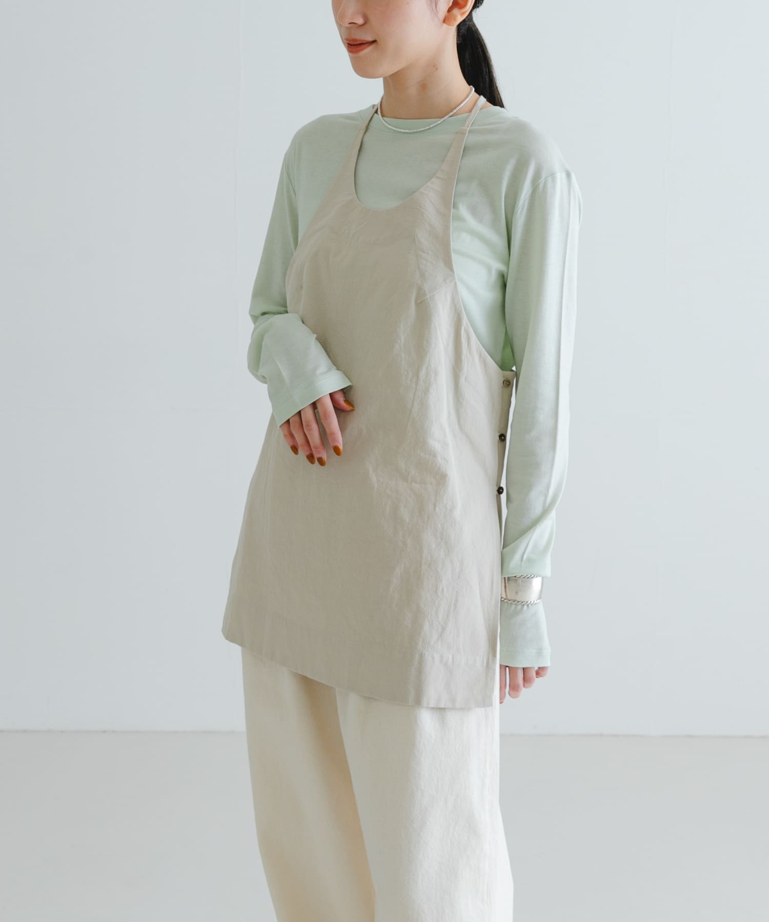 HAKUJI　Cotton Linen weather camisole