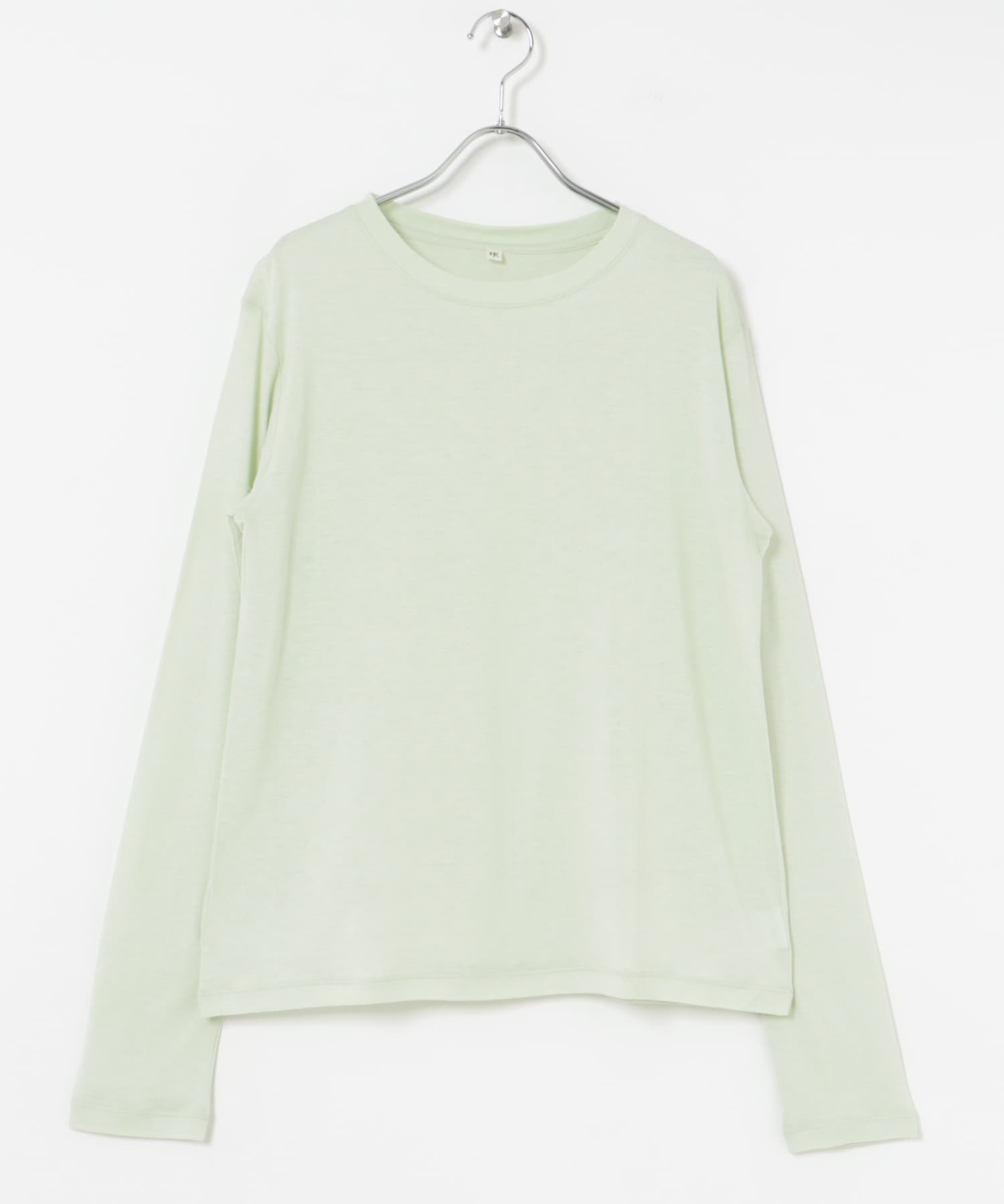 HAKUJI　Cellulose cotton Long-Sleeve Pullover Lime one