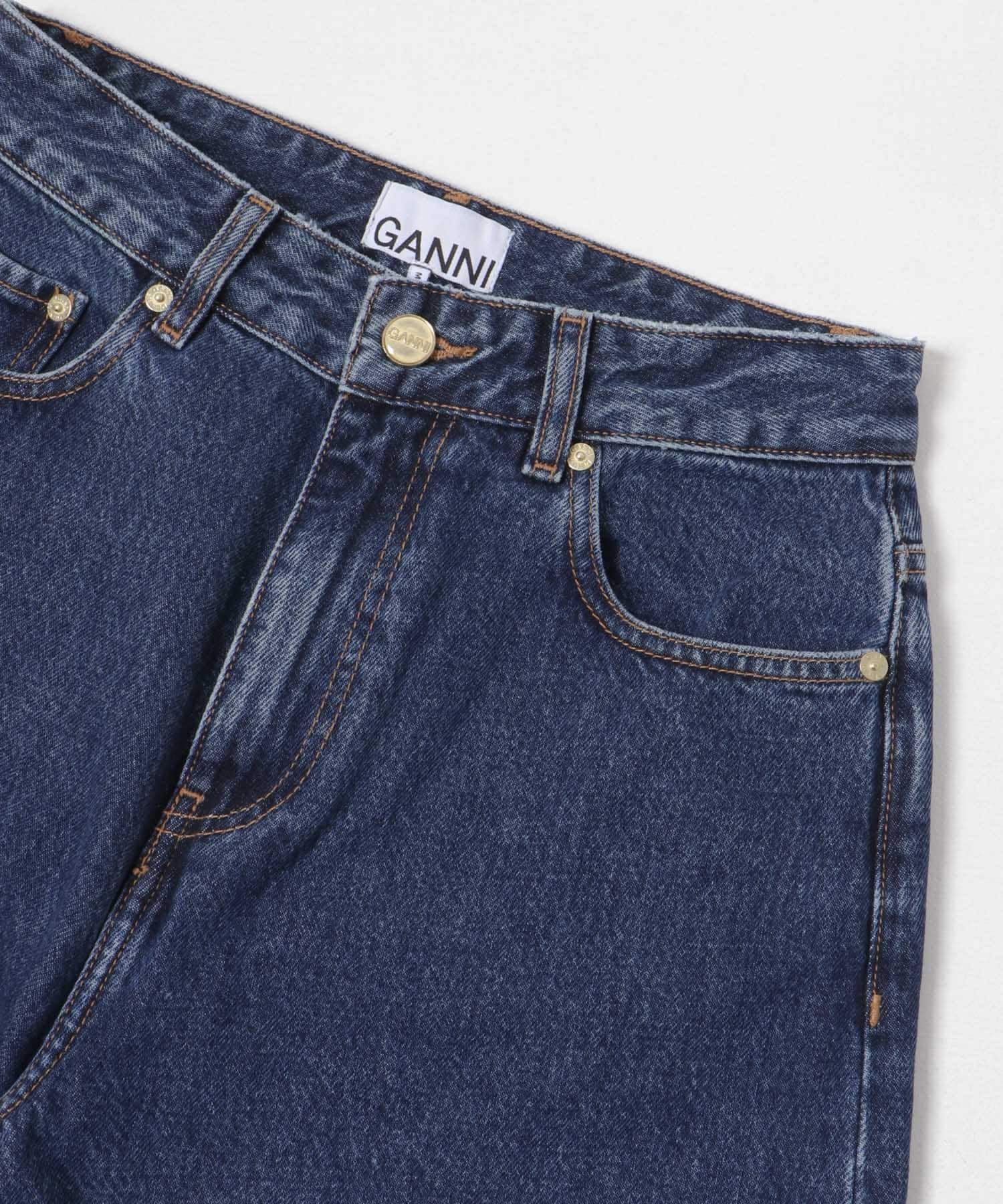 GANNI　Rigid Denim Stary Dark Blue 25