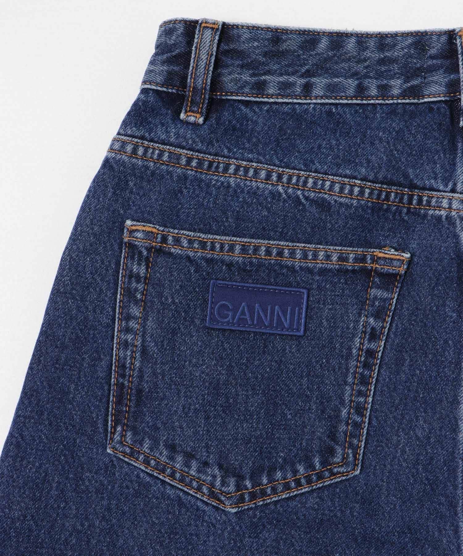 GANNI　Rigid Denim Stary Dark Blue 25