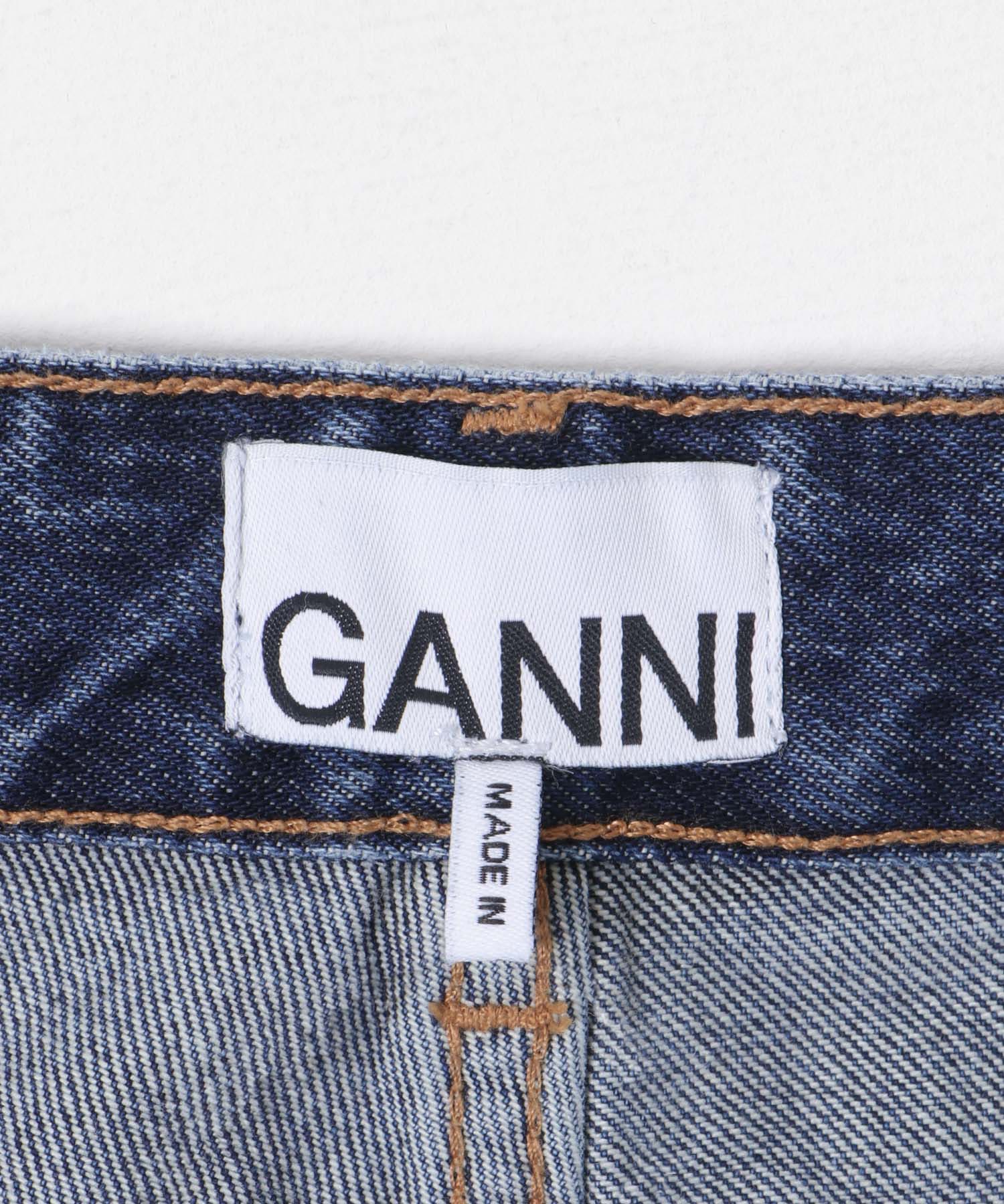 GANNI　Rigid Denim Stary Dark Blue 25