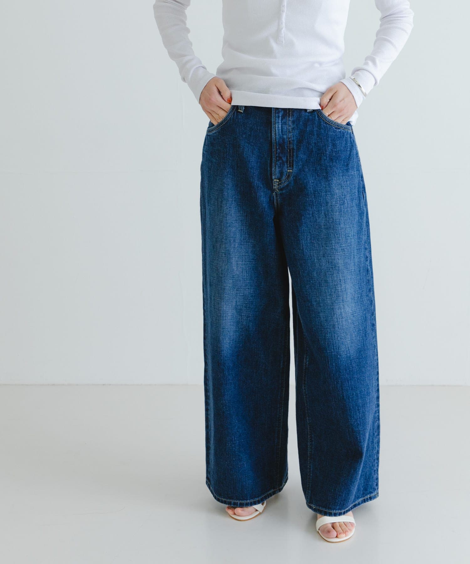 『別注』Lee101×URBAN RESEARCH　BAGGYPANTS DARK USED L