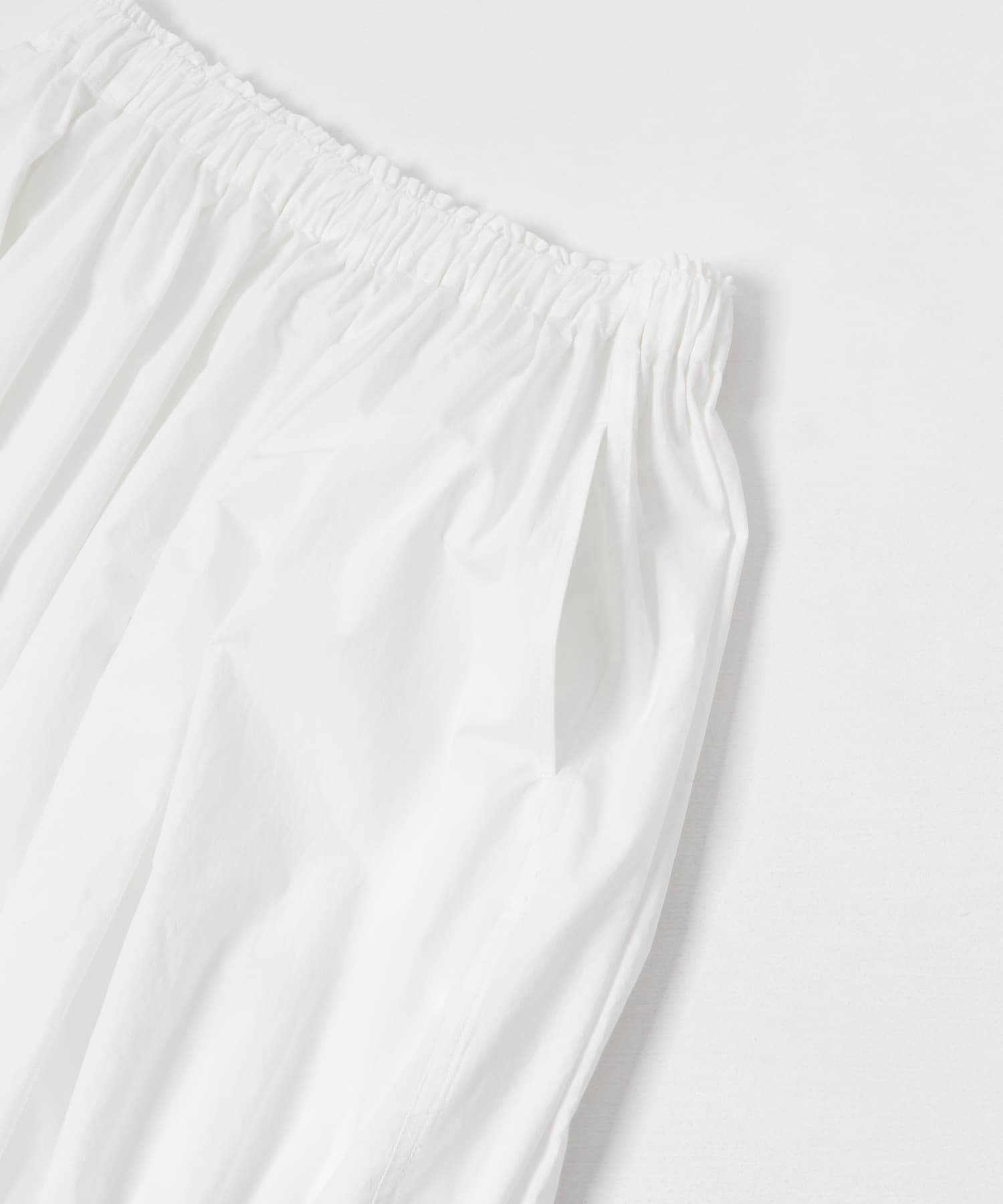 Nomat　Shirring Skirt White 1