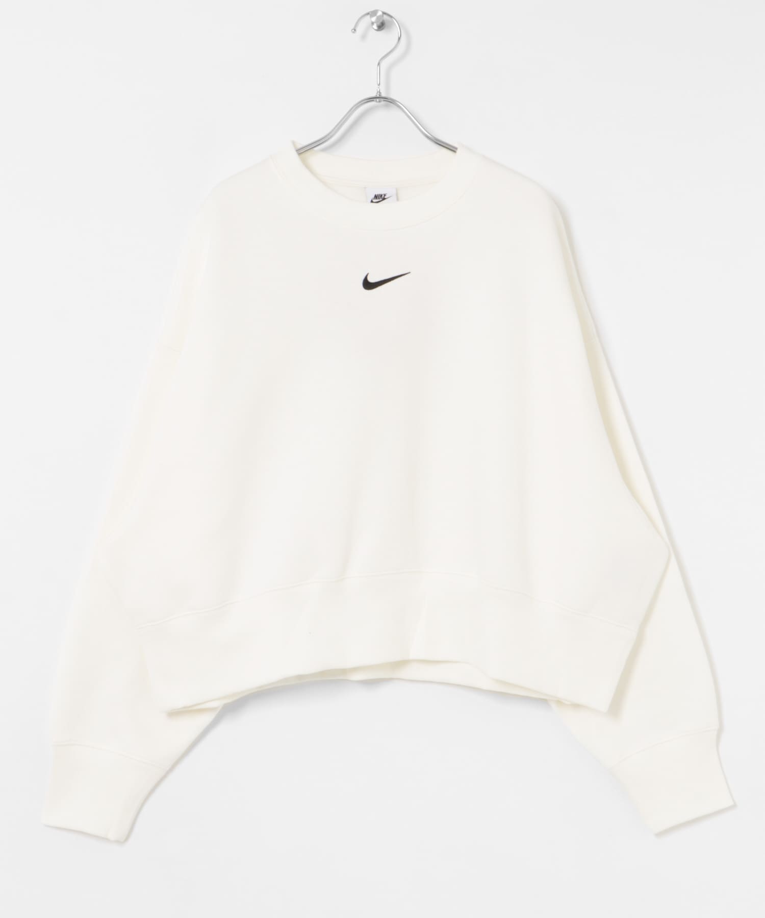 NIKE　フリースロングスリーブクルーオーバーオーバーサイズ セイル/ブラック L