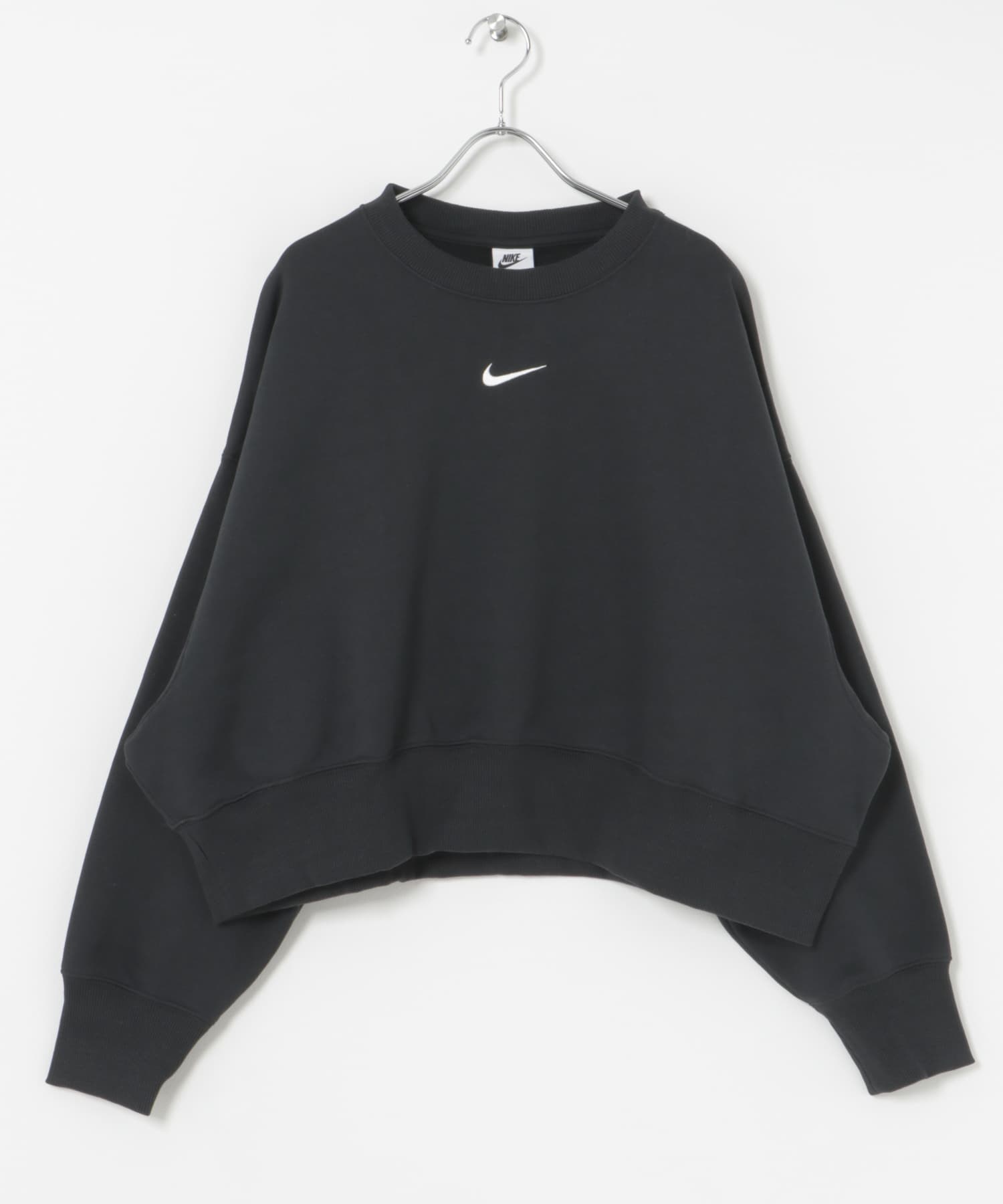 NIKE　フリースロングスリーブクルーオーバーオーバーサイズ ブラック/セイル L