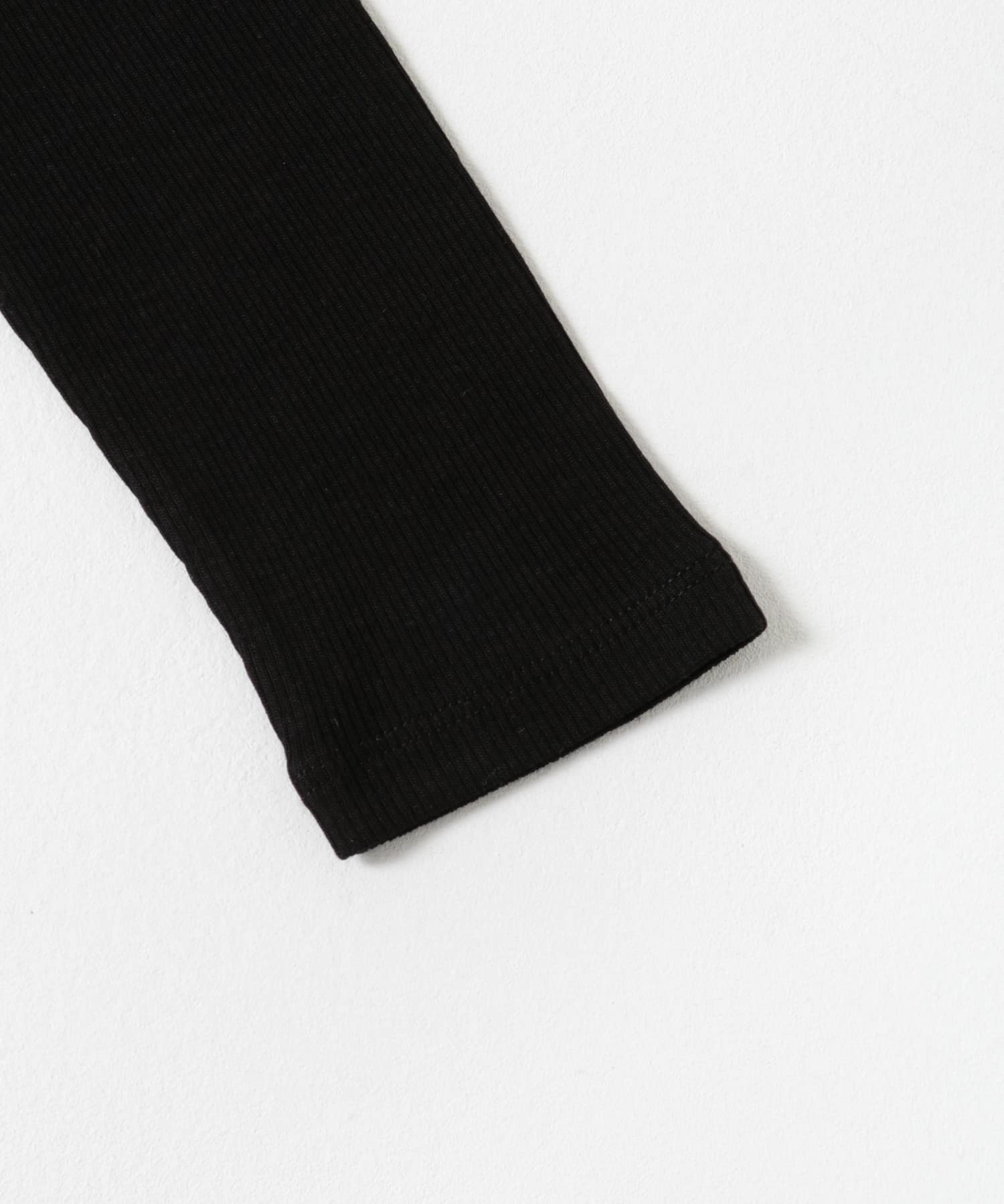 NINETY PERCENT　MORGAN RIB TOP BLACK S