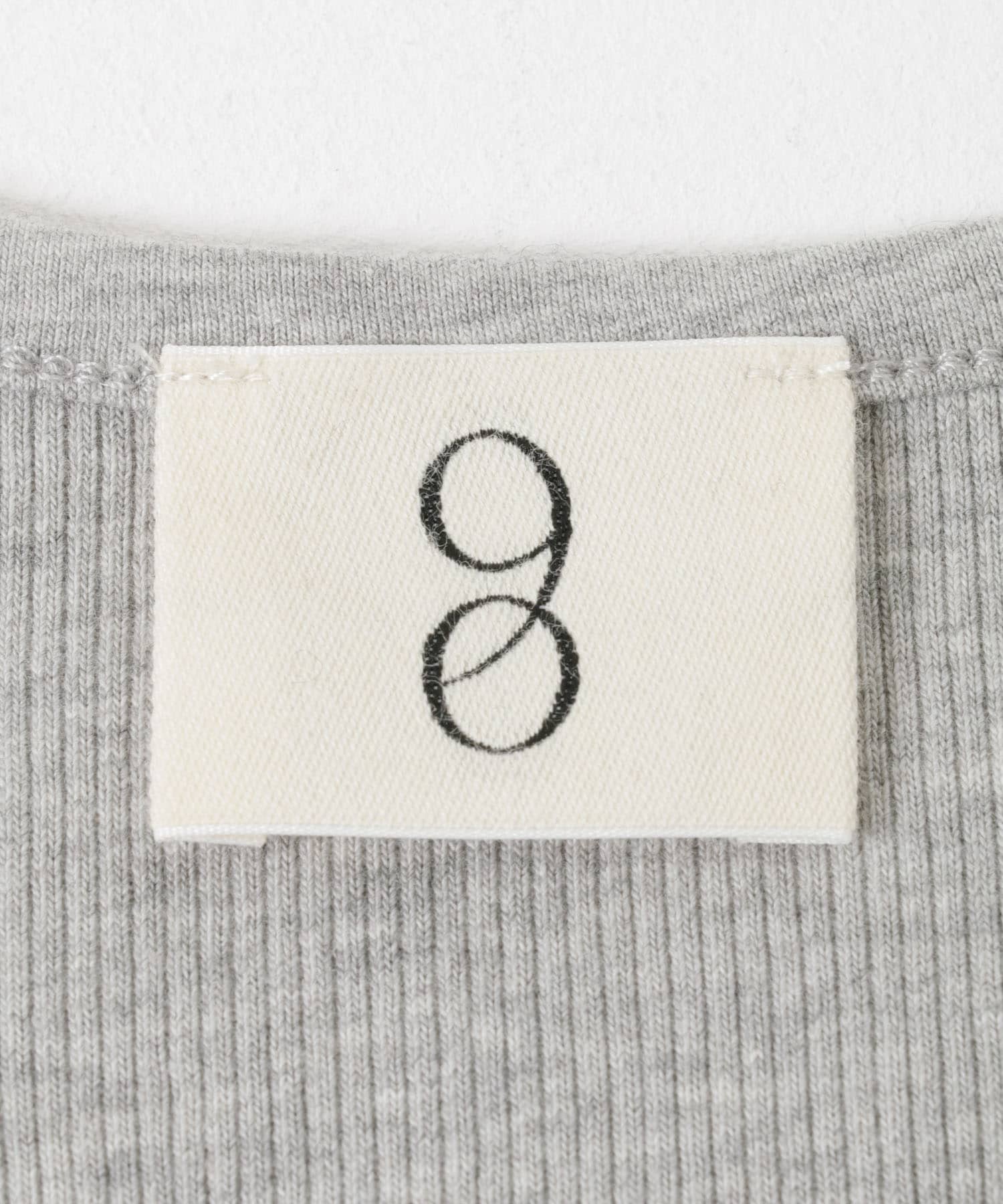 NINETY PERCENT　MORGAN RIB TOP GREY MARL S