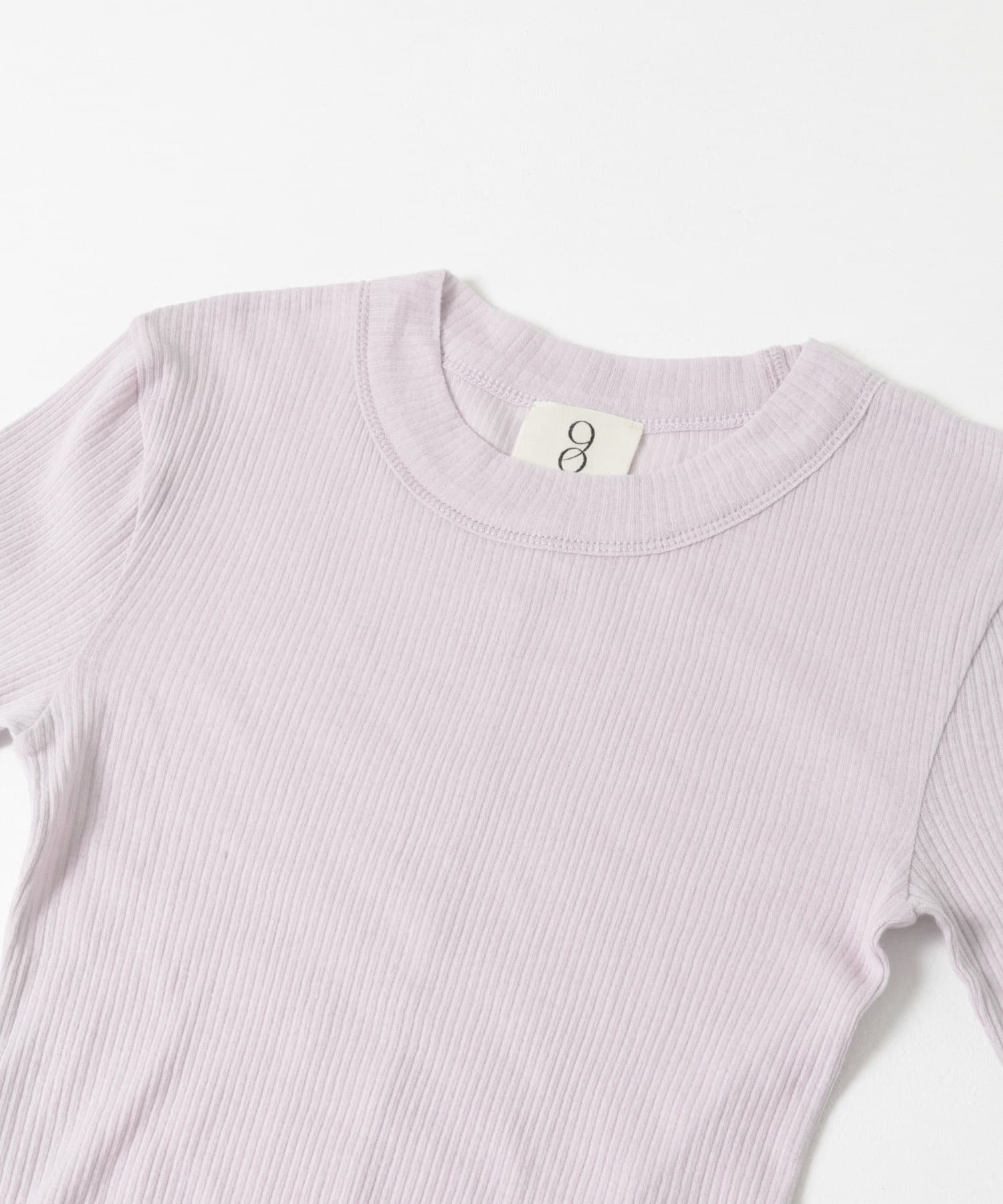 NINETY PERCENT　ANIS RIB TOP LAVENDULA S