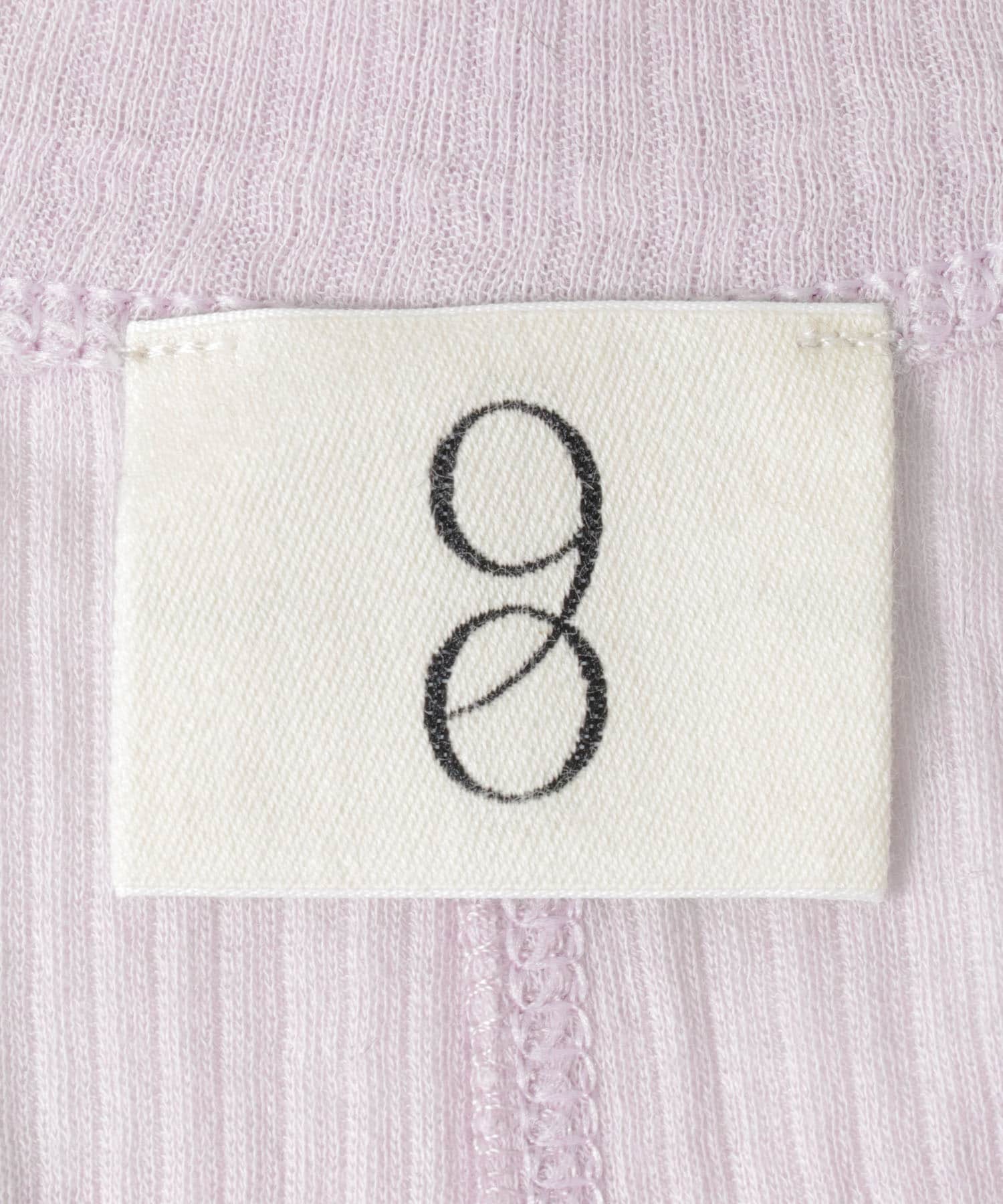 NINETY PERCENT　ANIS RIB TOP LAVENDULA S
