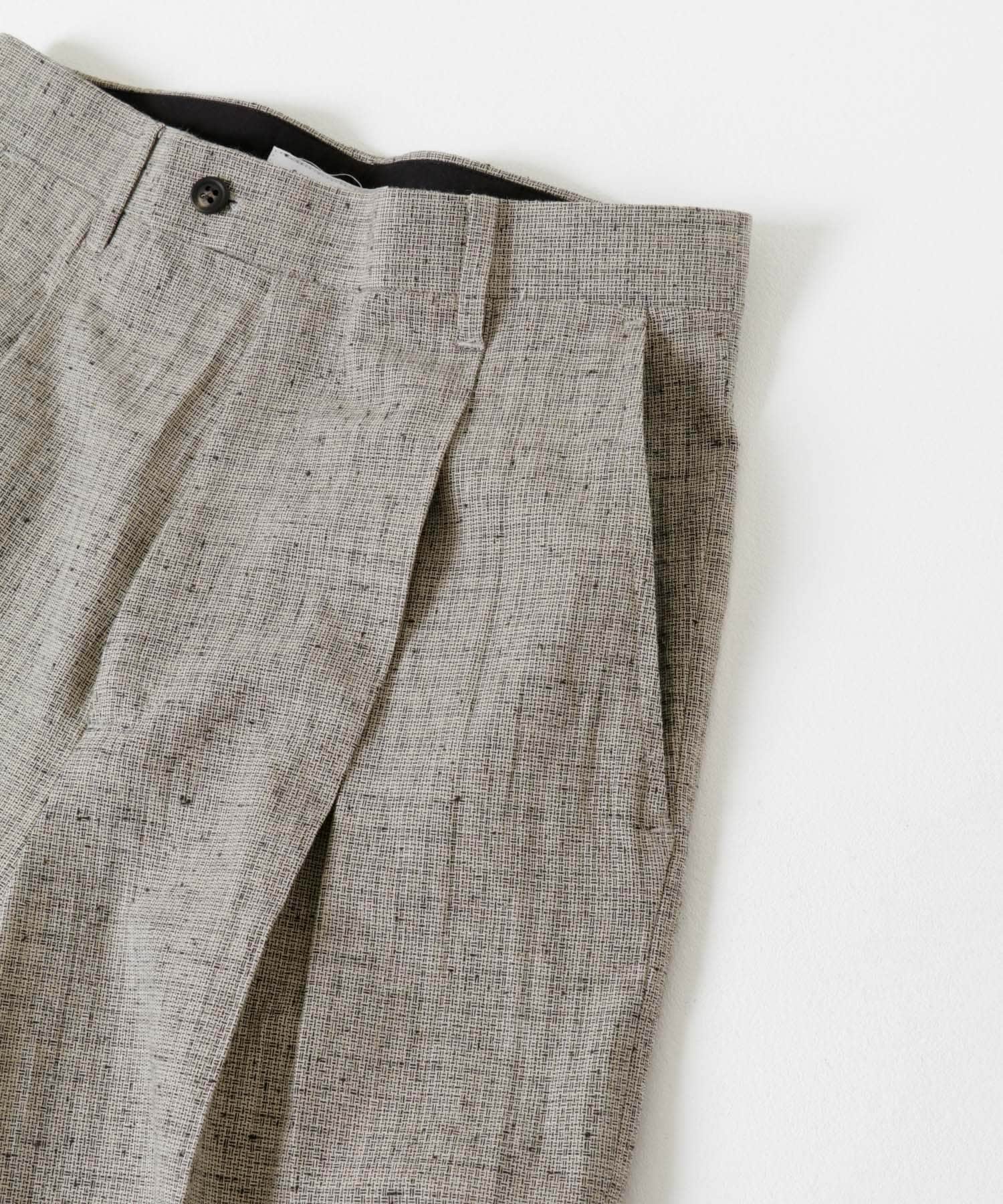 SATORU SASAKI　LINEN WIDE TROUSERS BEIGE 2