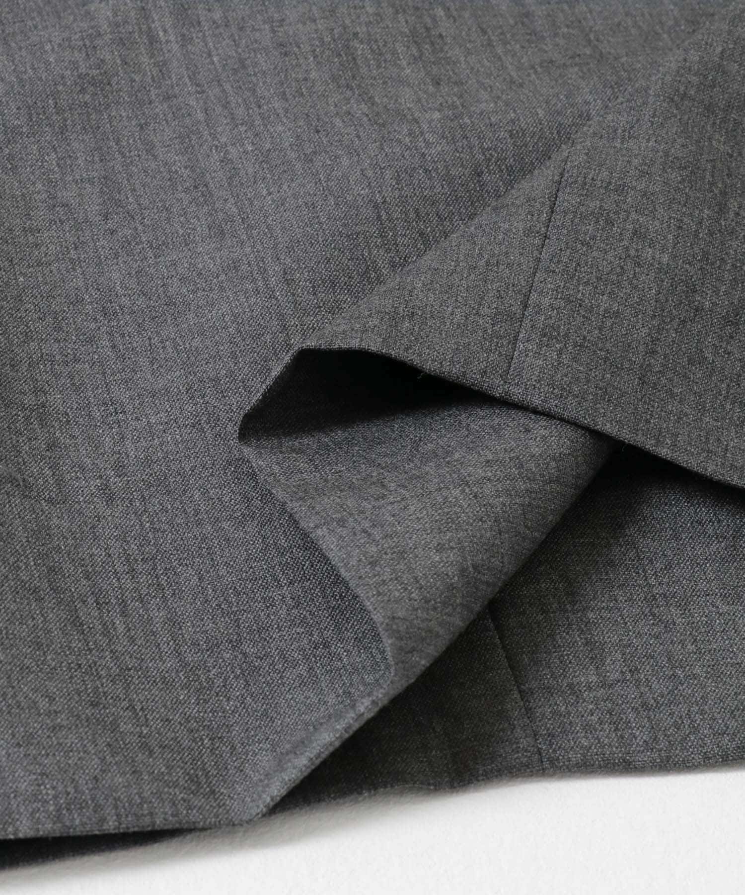 ATON　WOOL TROPICAL WIDE PANTS TOP GRAY 1