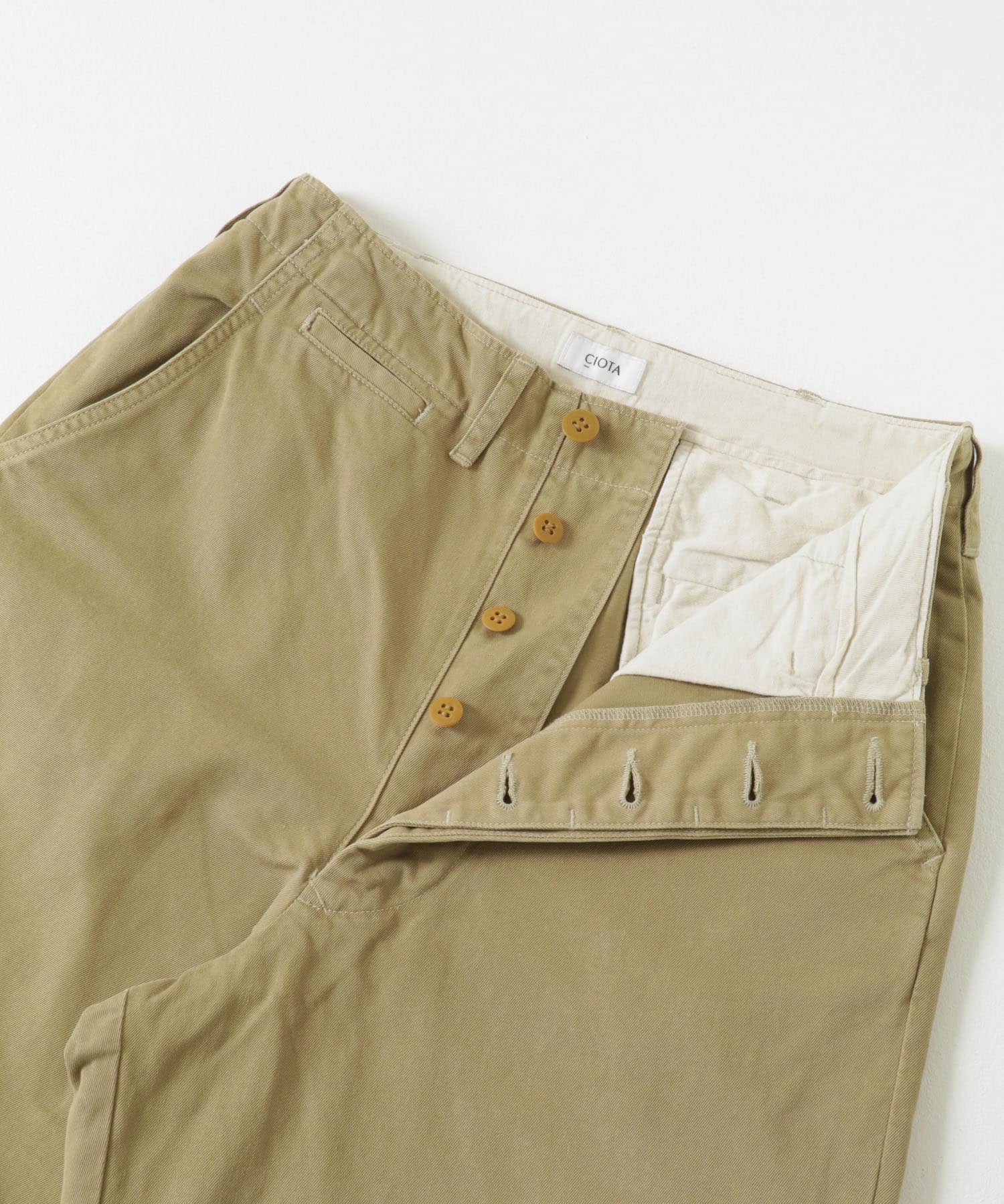 CIOTA　Weapon Chino Cloth Pants Beige 1