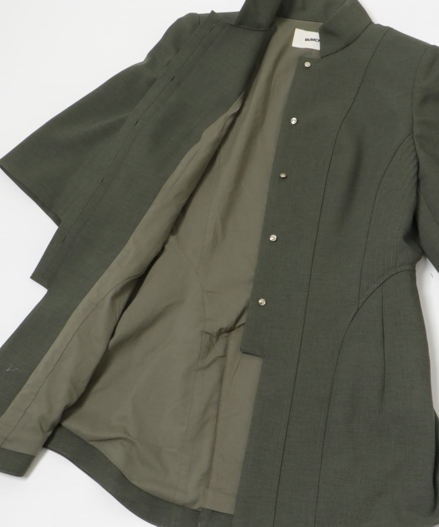 RUMCHE　Stand Collar Jacket 52 KHAKI FREE
