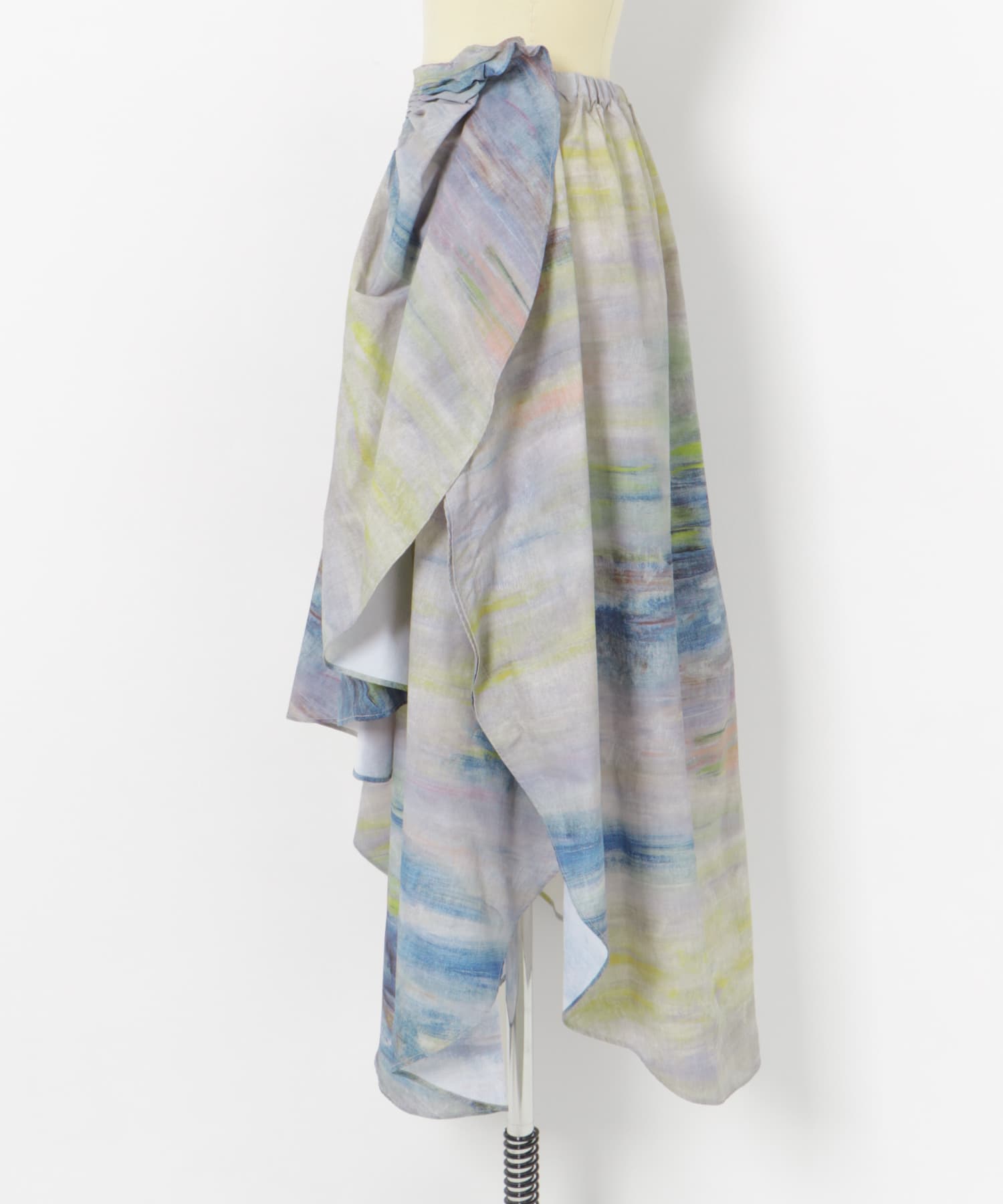 RUMCHE　SEIUN Paint Ruffle Skirt 99 MULTI FREE