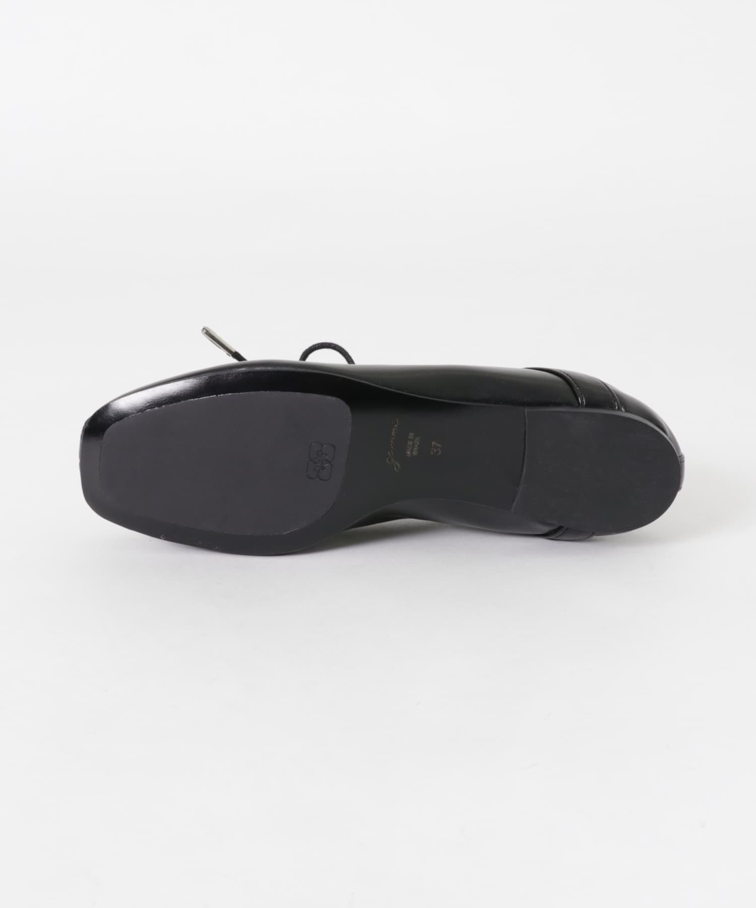 GANNI　Eyelets Lace Up Ballerina Black 36
