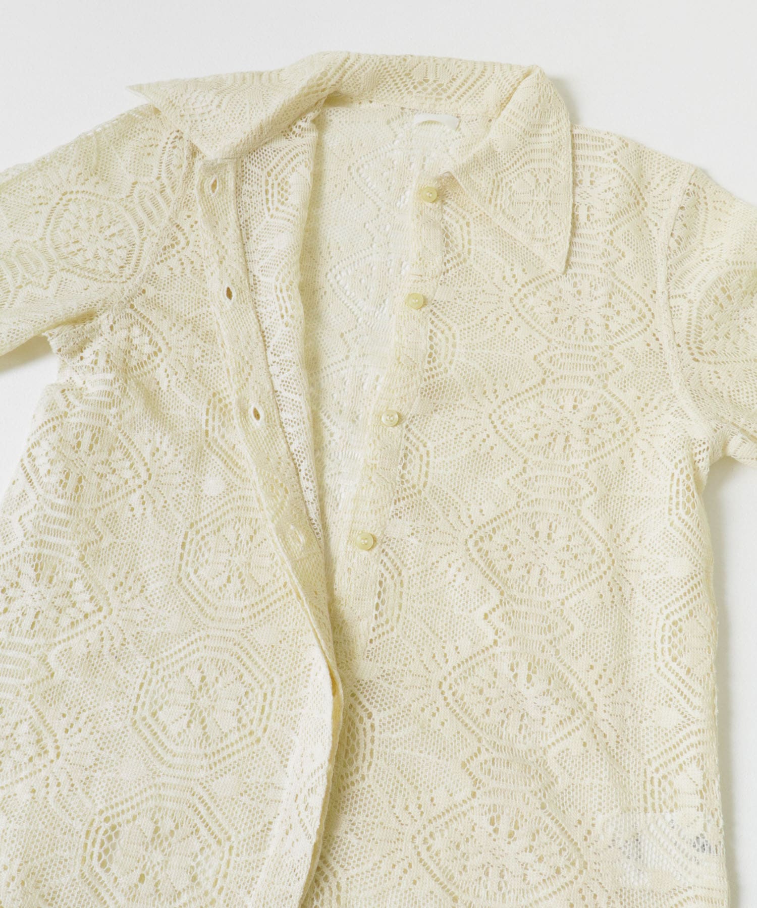 SEEALL　POINTED COLLAR CLASSIC SHIRTS NATURAL 38