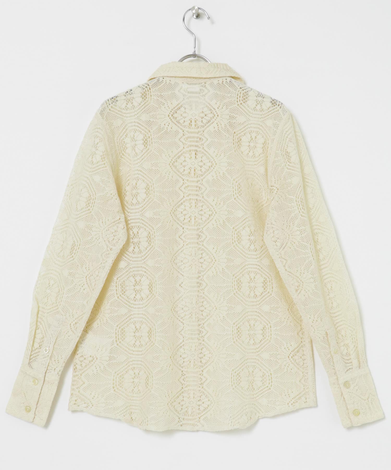 SEEALL　POINTED COLLAR CLASSIC SHIRTS NATURAL 38