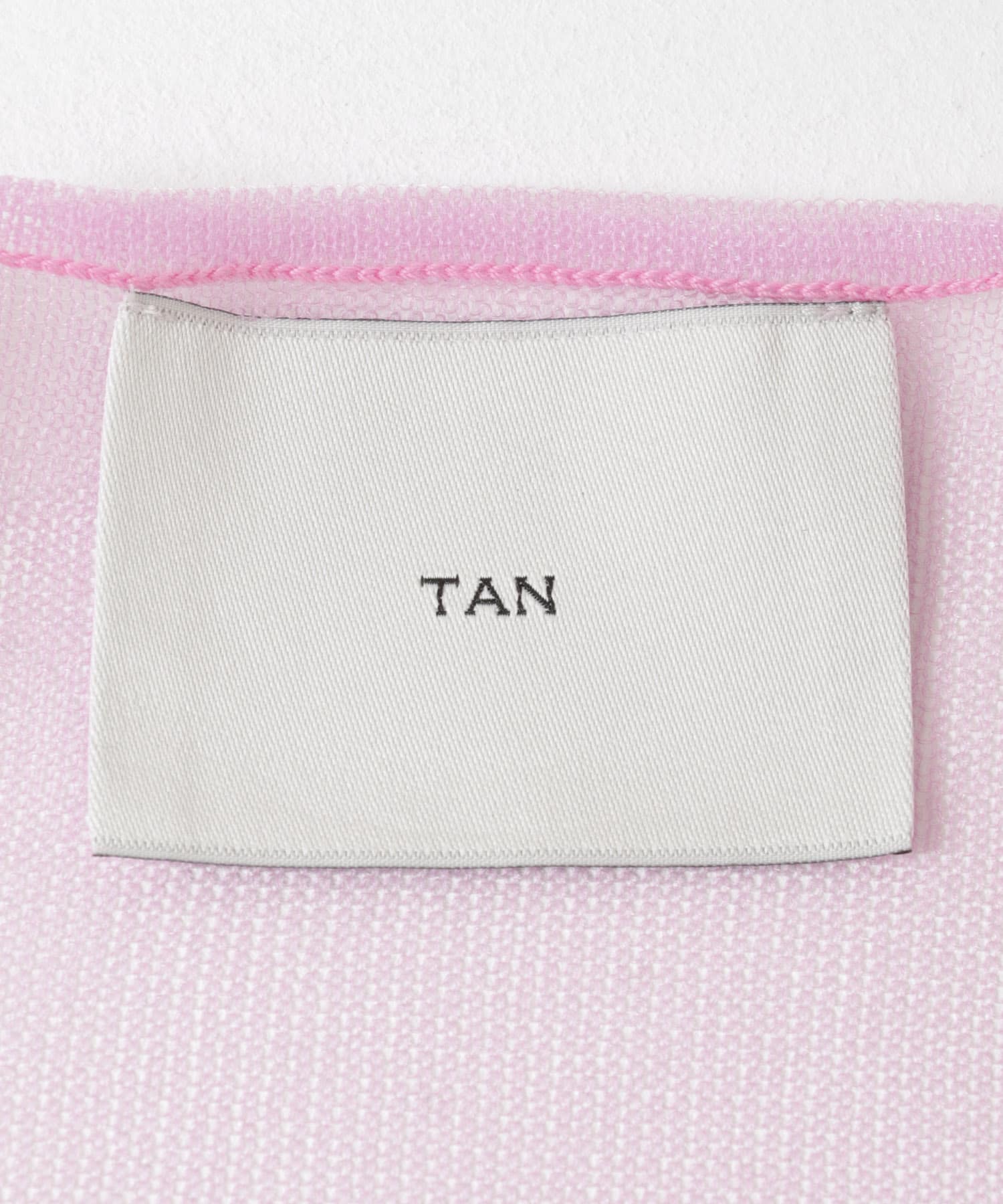 TAN　2WAY SHEER TOPS PINK FREE