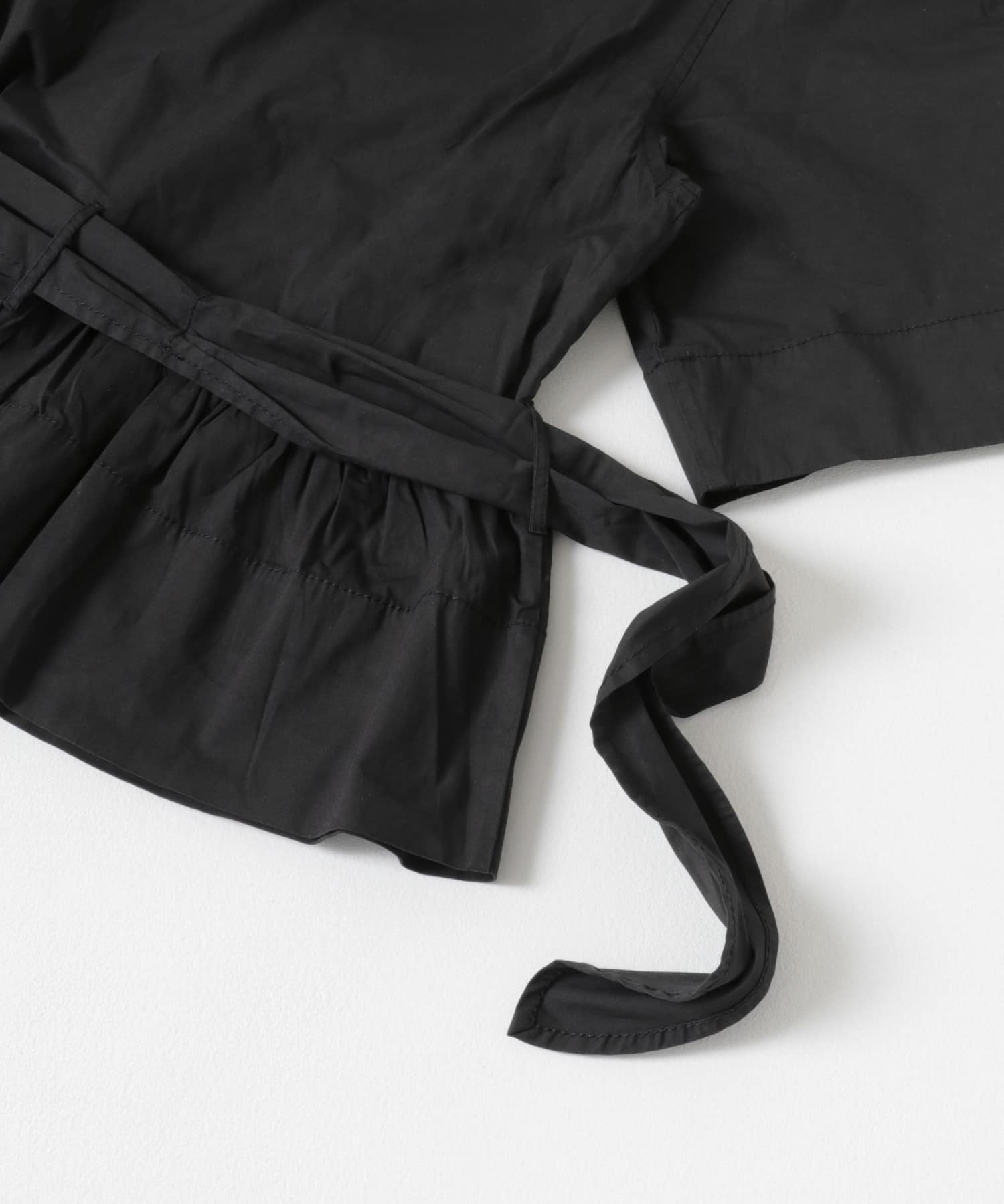GANNI　Tie Strap BLOUSE Black 36