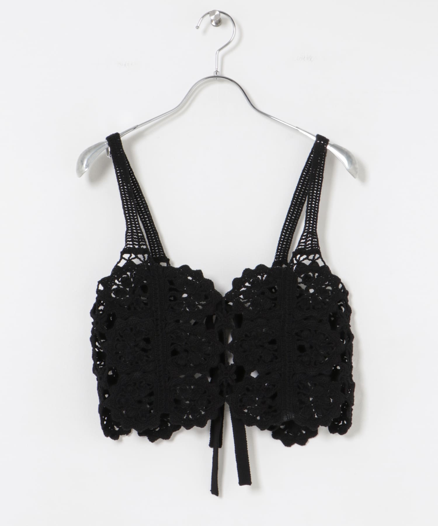 CURRENTAGE　CROCHET KNIT CAMISOLE