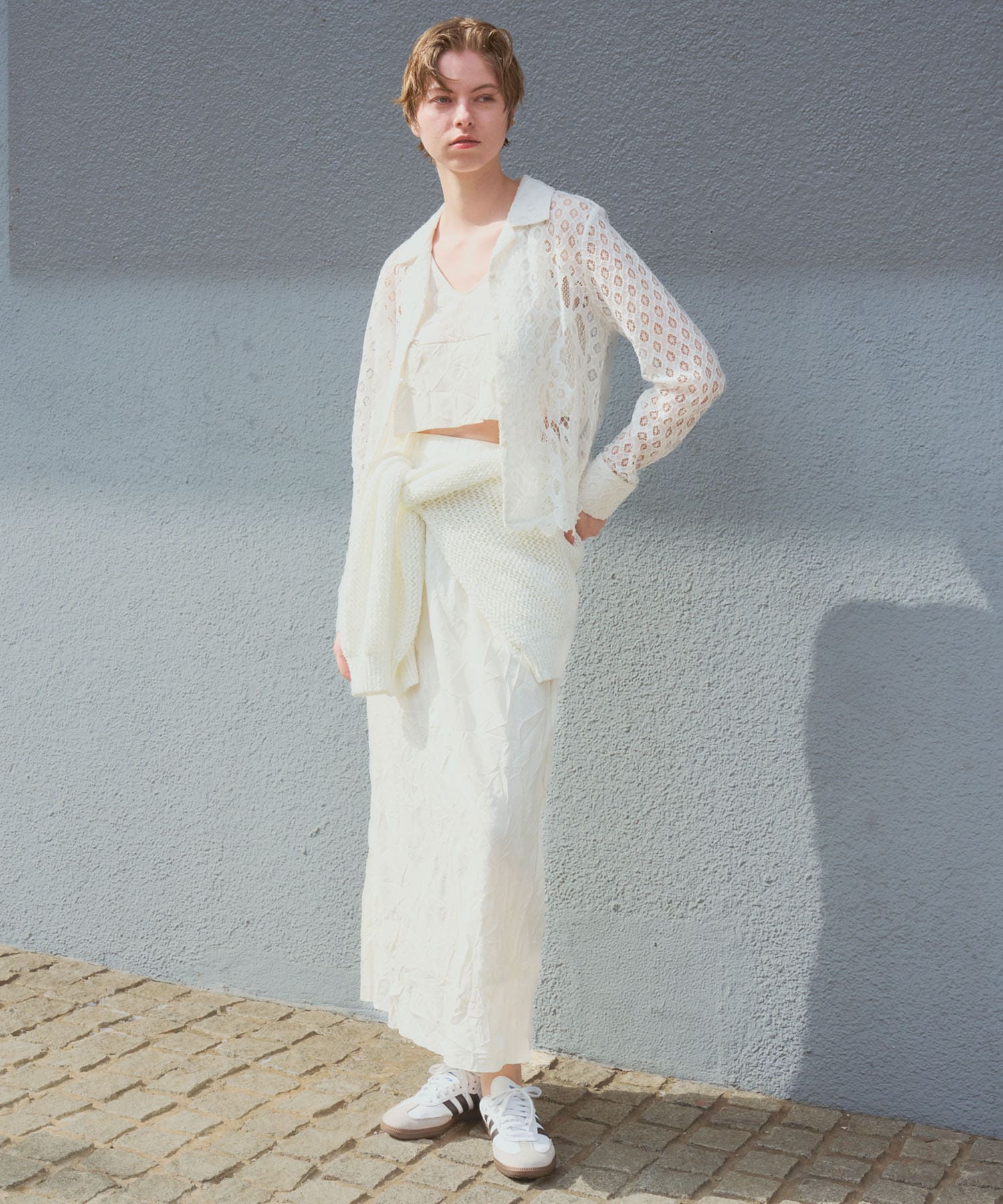 『別注』GGG×URBAN RESEARCH　クロップドワッシャートップス WHITE FREE