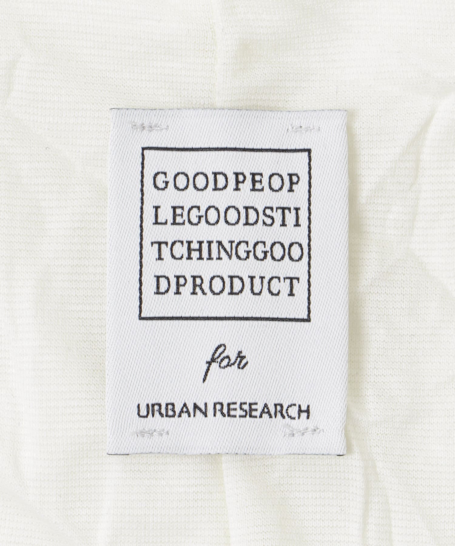 『別注』GGG×URBAN RESEARCH　クロップドワッシャートップス WHITE FREE