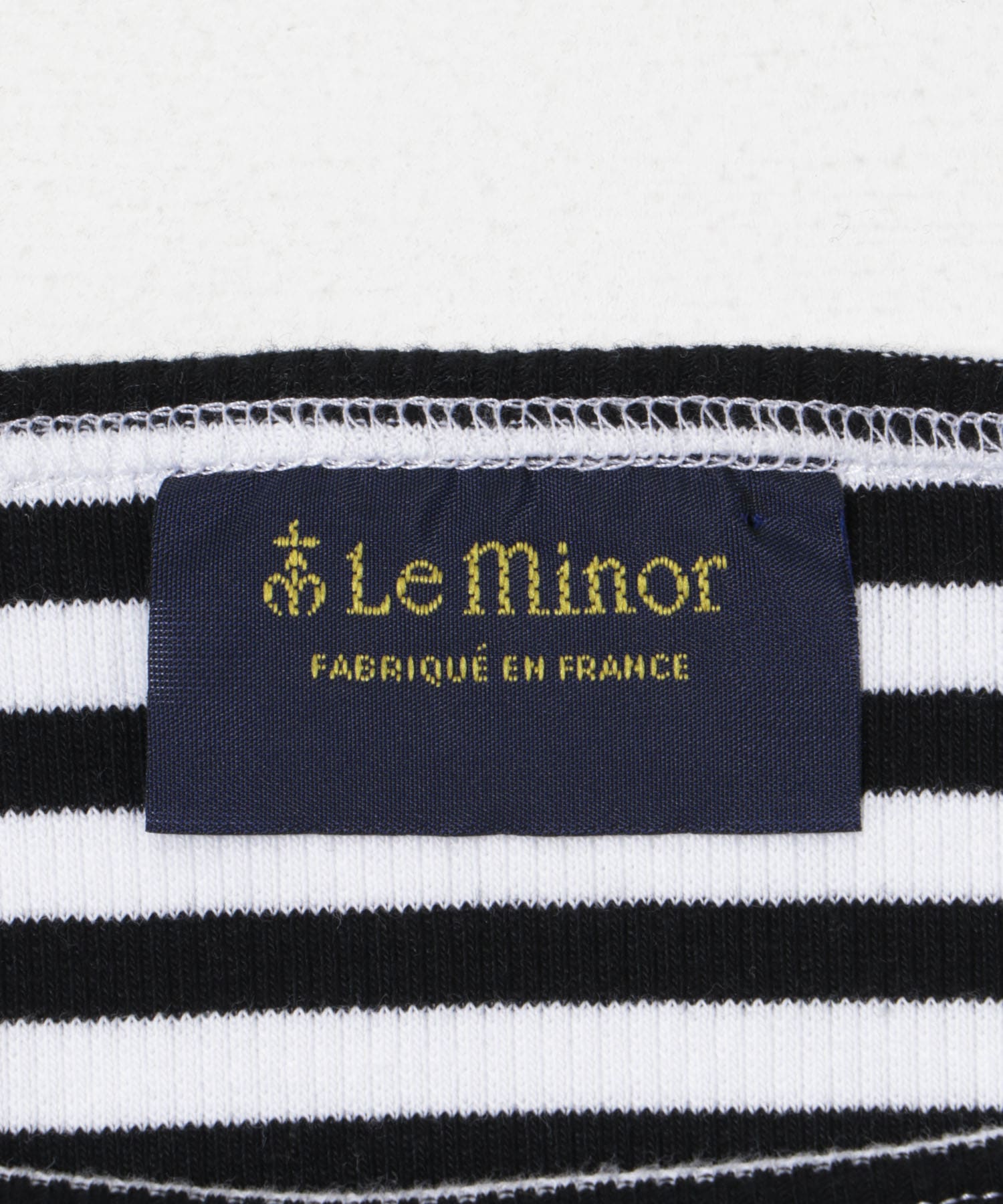 『別注』Le minor×UR　Rib short sleeve t-shirts Bla/noir FREE