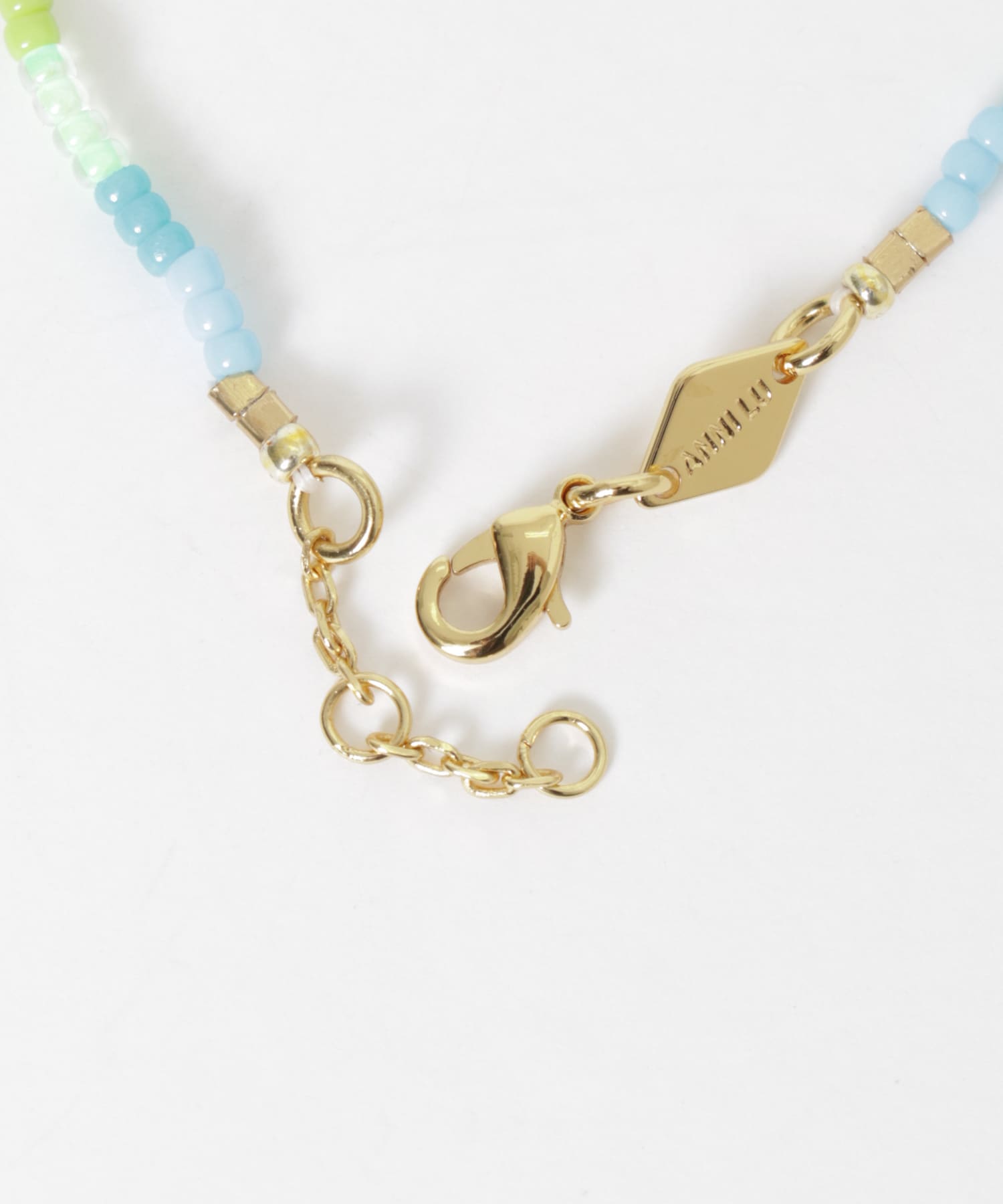 ANNI LU　TIE DYE BRACELET AQUA -