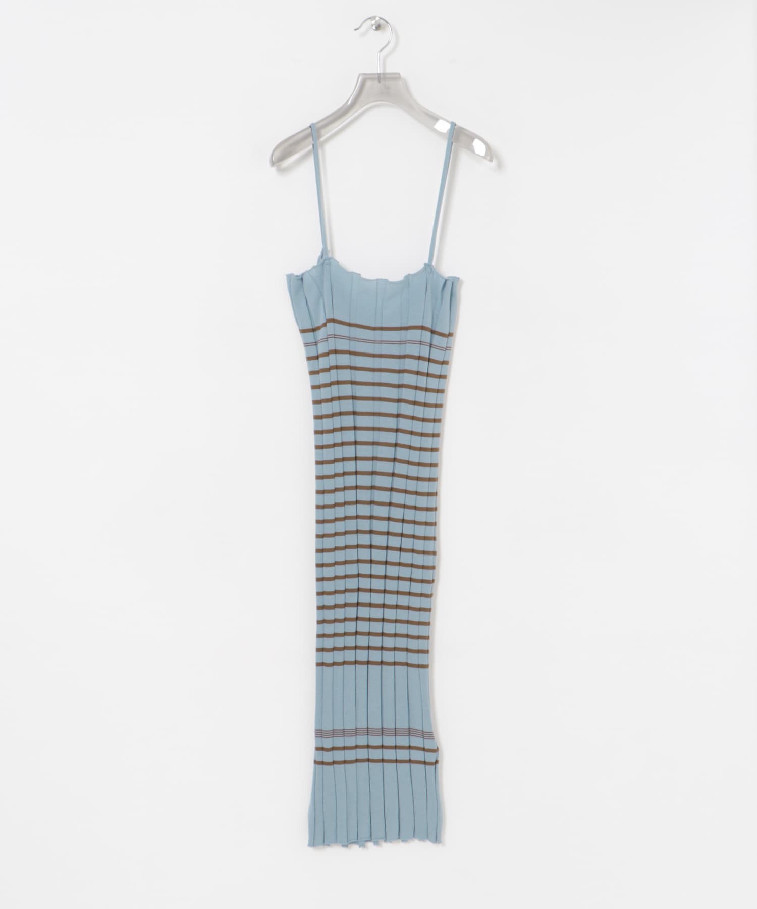 Loro　Border Rib Pencil Dress