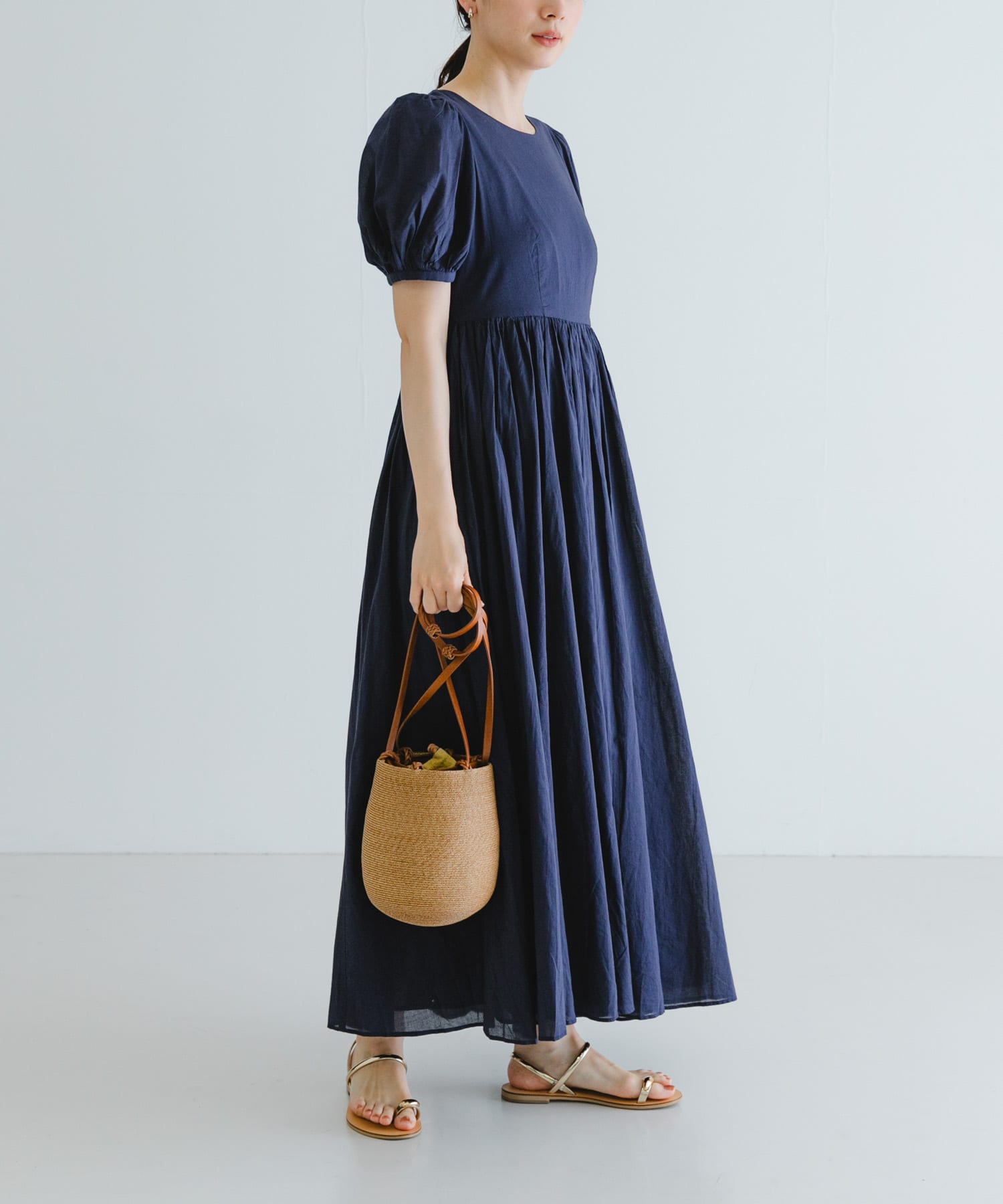 MARIHA　夏のレディのドレス パフスリーブ