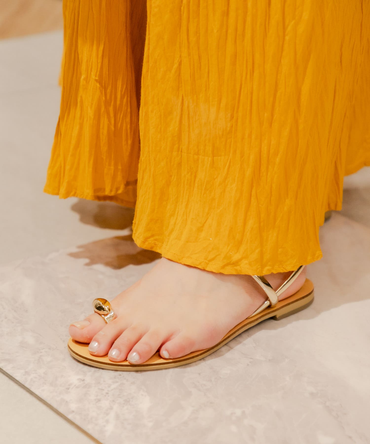 『別注』NICOLAS LAINAS×URBAN RESEARCH　リングサンダル MR GOLD 36