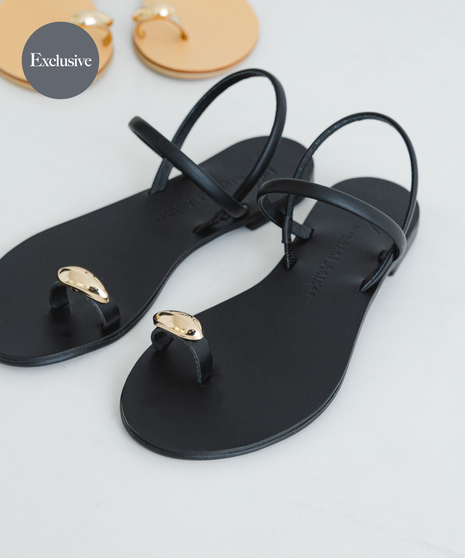 『別注』NICOLAS LAINAS×URBAN RESEARCH　リングサンダル BLACK 36