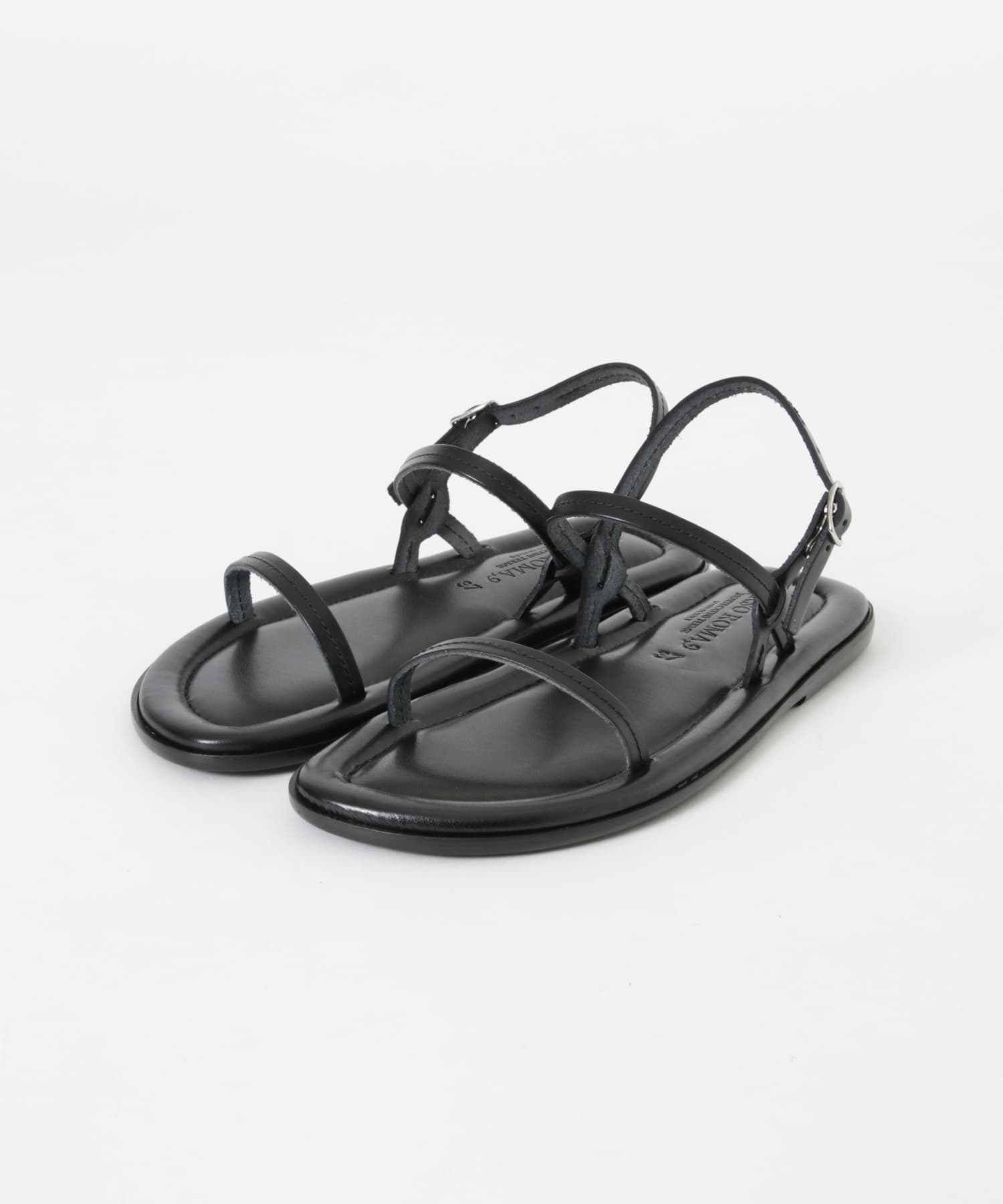 CORSO ROMA, 9　STRAP SANDAL BLACK 36