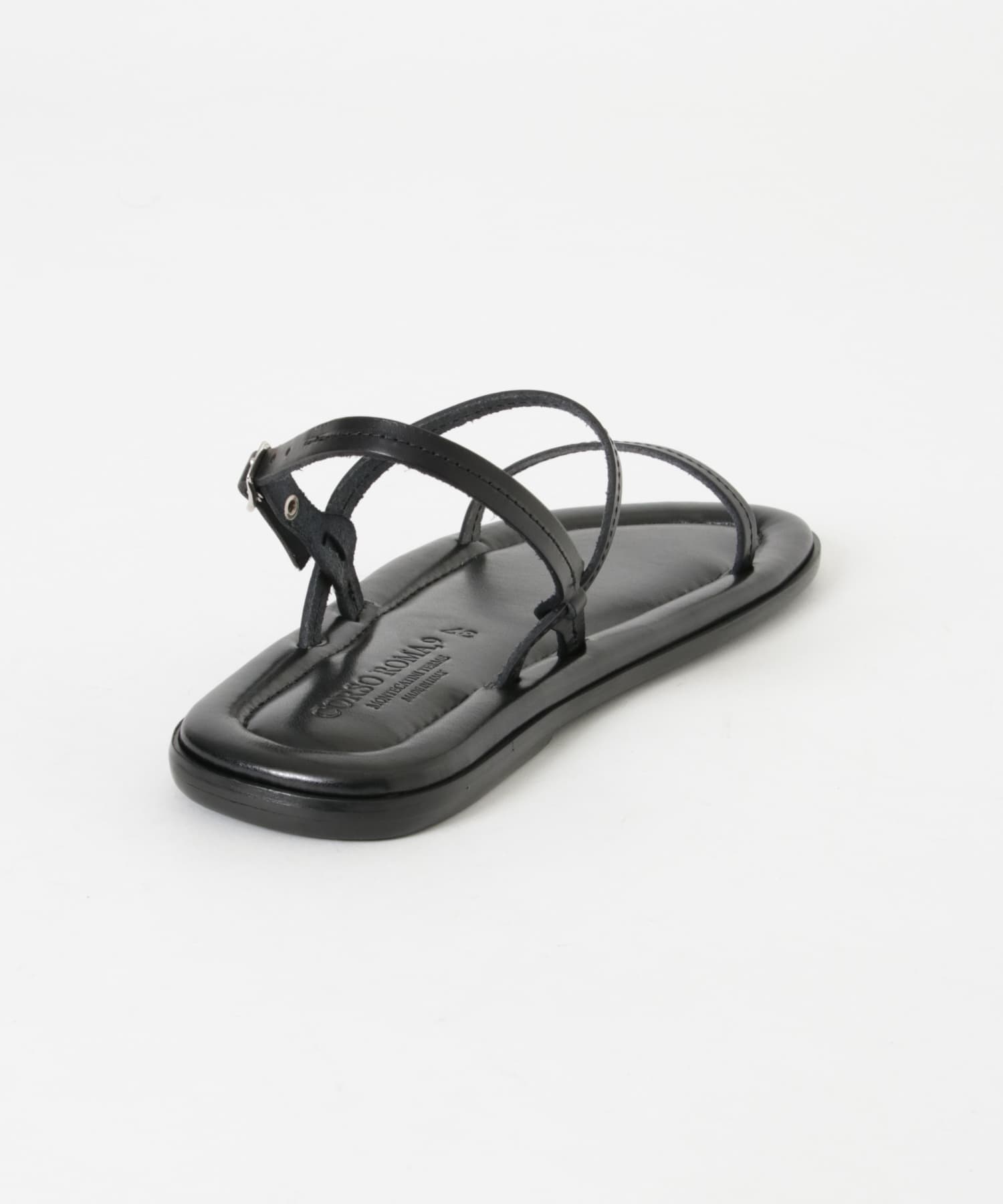 CORSO ROMA, 9　STRAP SANDAL BLACK 37