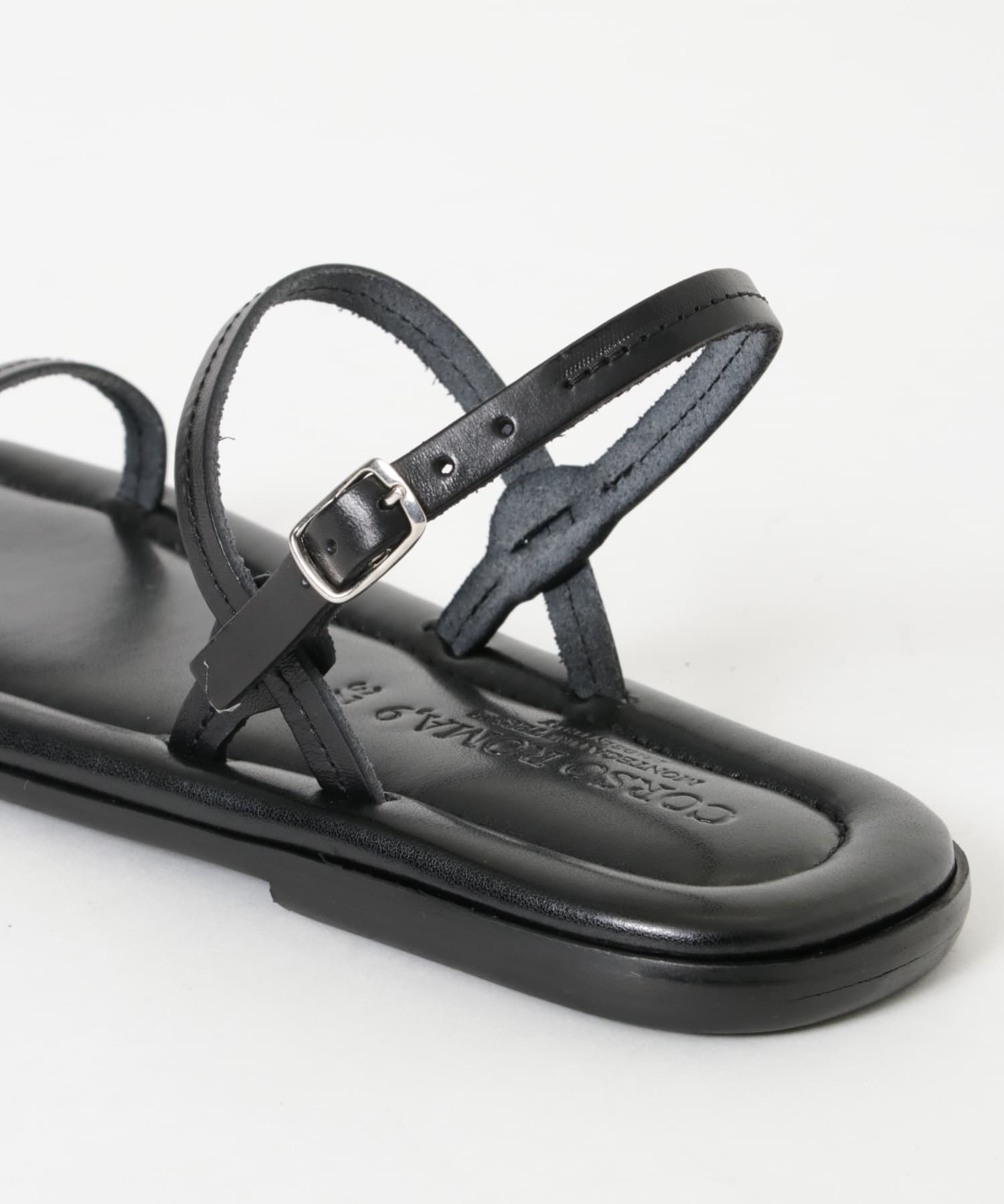 CORSO ROMA, 9　STRAP SANDAL BLACK 37