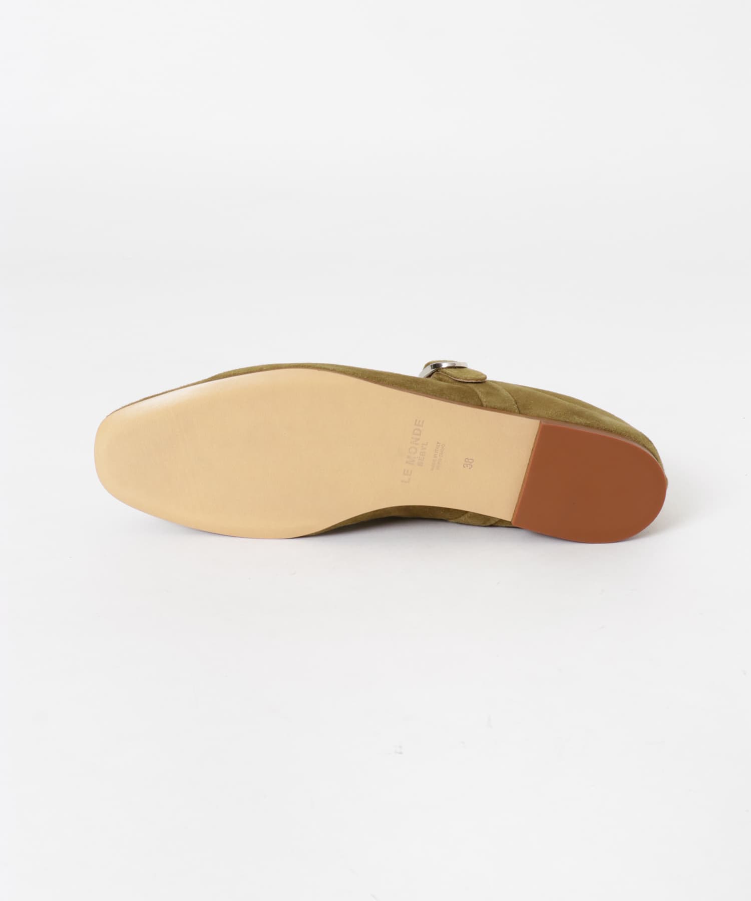 LE MONDE BERYL　BALLET MARY JANE SUEDE KHAKI 36