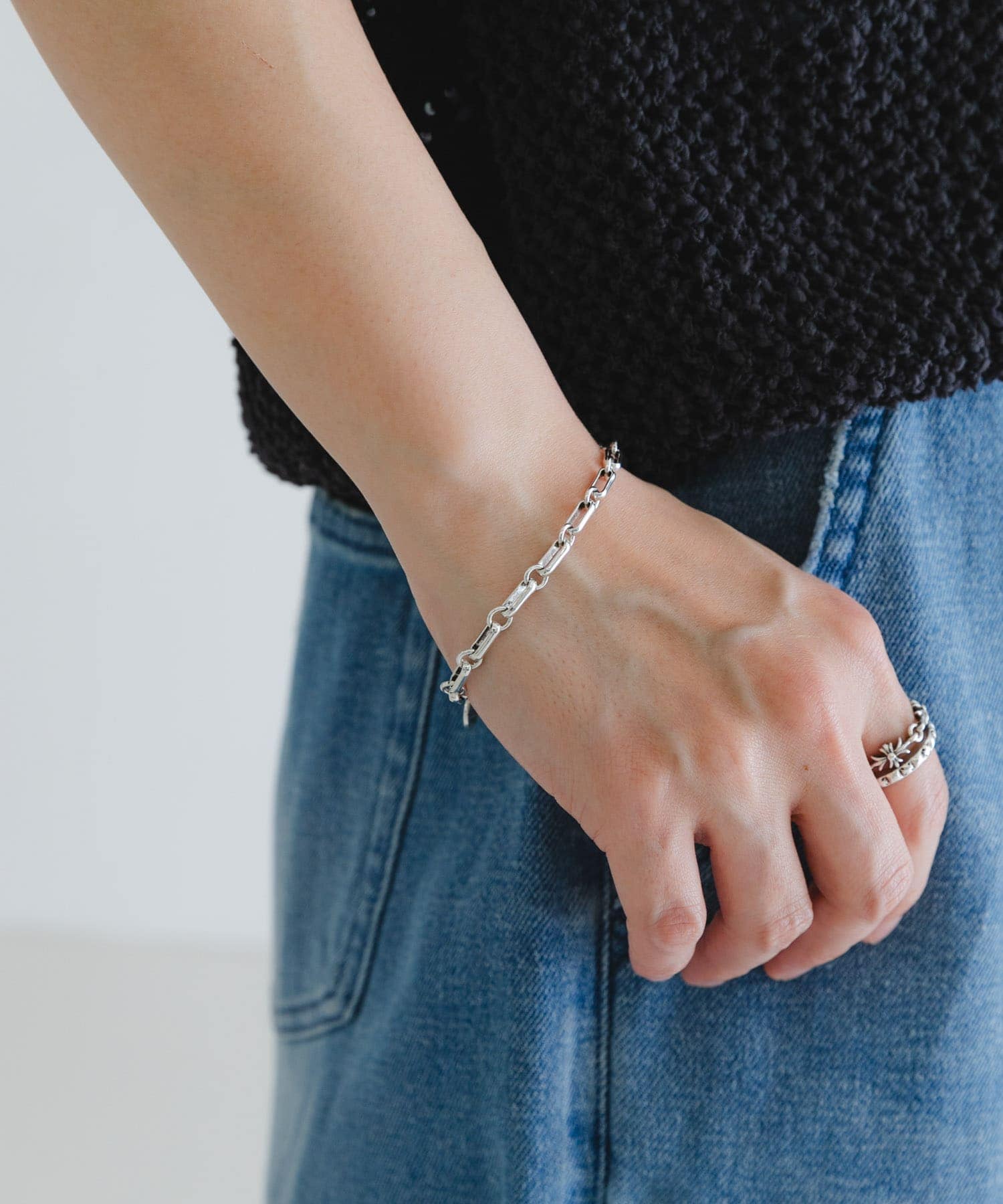 PHILIPPE AUDIBERT　Dakota bracelet S SILVER -