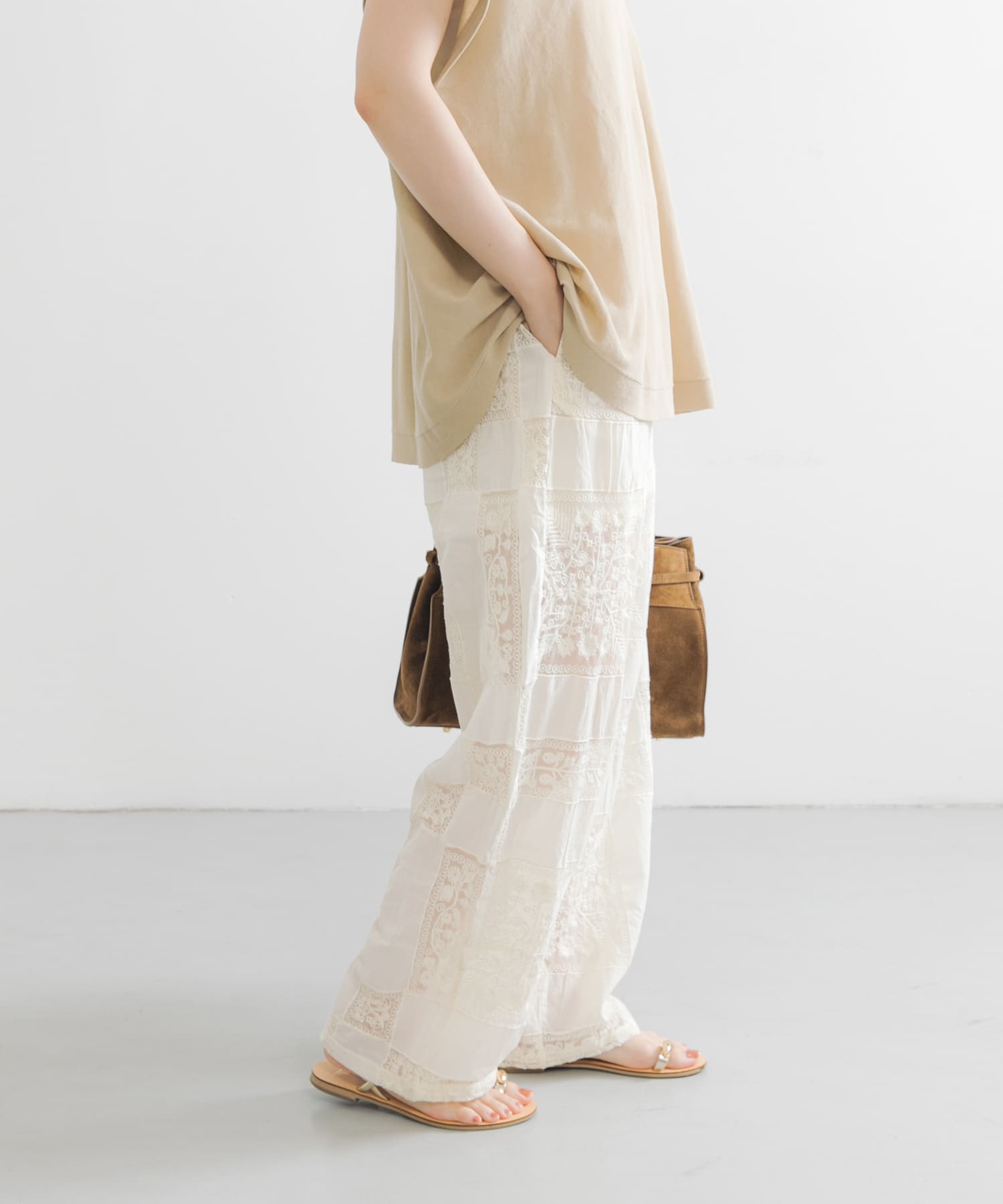 別注』crinkle crinkle crinkle×UR patchwork pants(FREE OFF