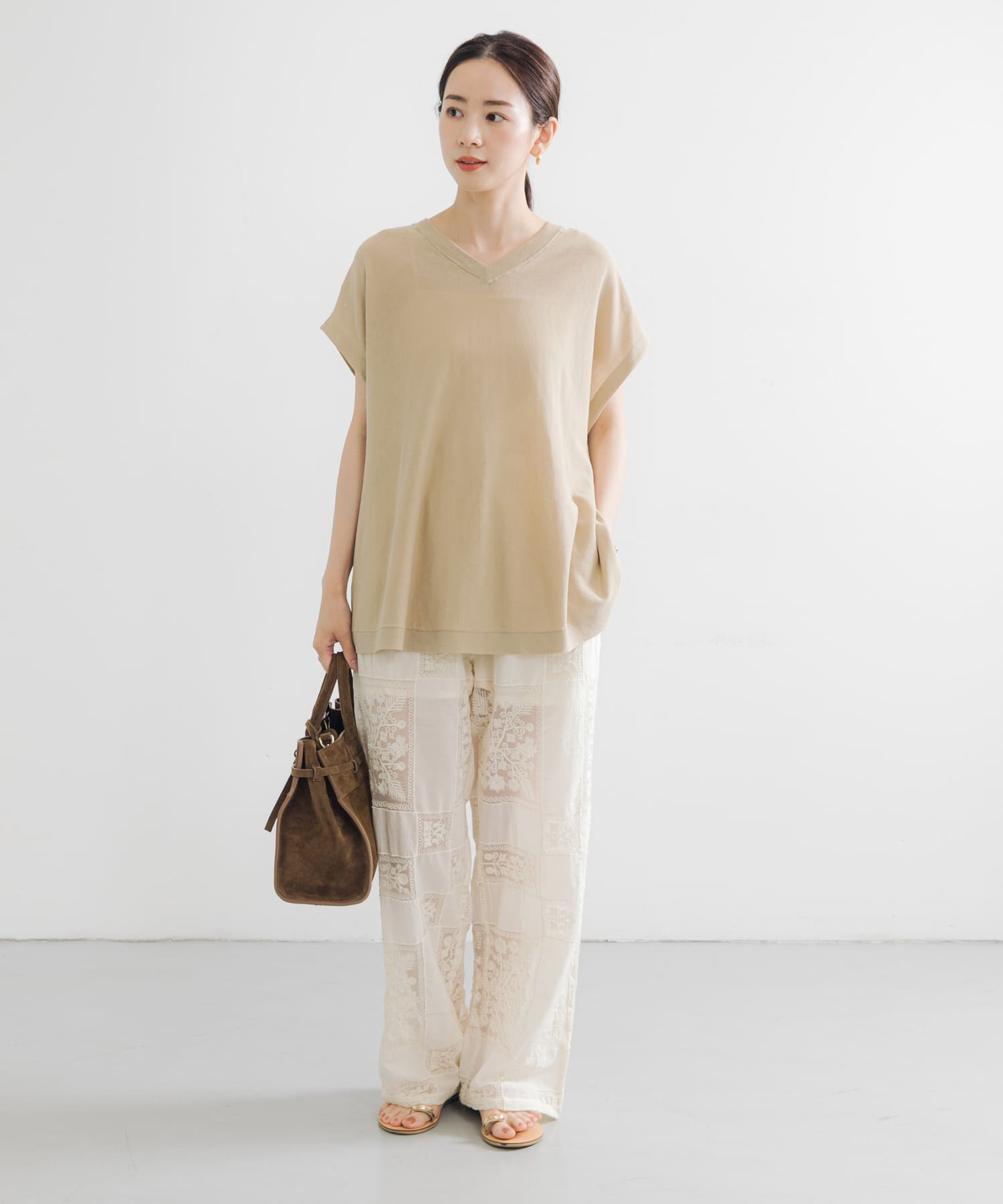 別注』crinkle crinkle crinkle×UR patchwork pants(FREE OFF