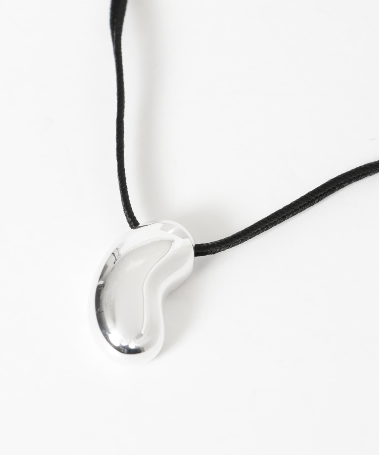 PHILIPPE AUDIBERT　Siya necklace cord SILVER BLK -