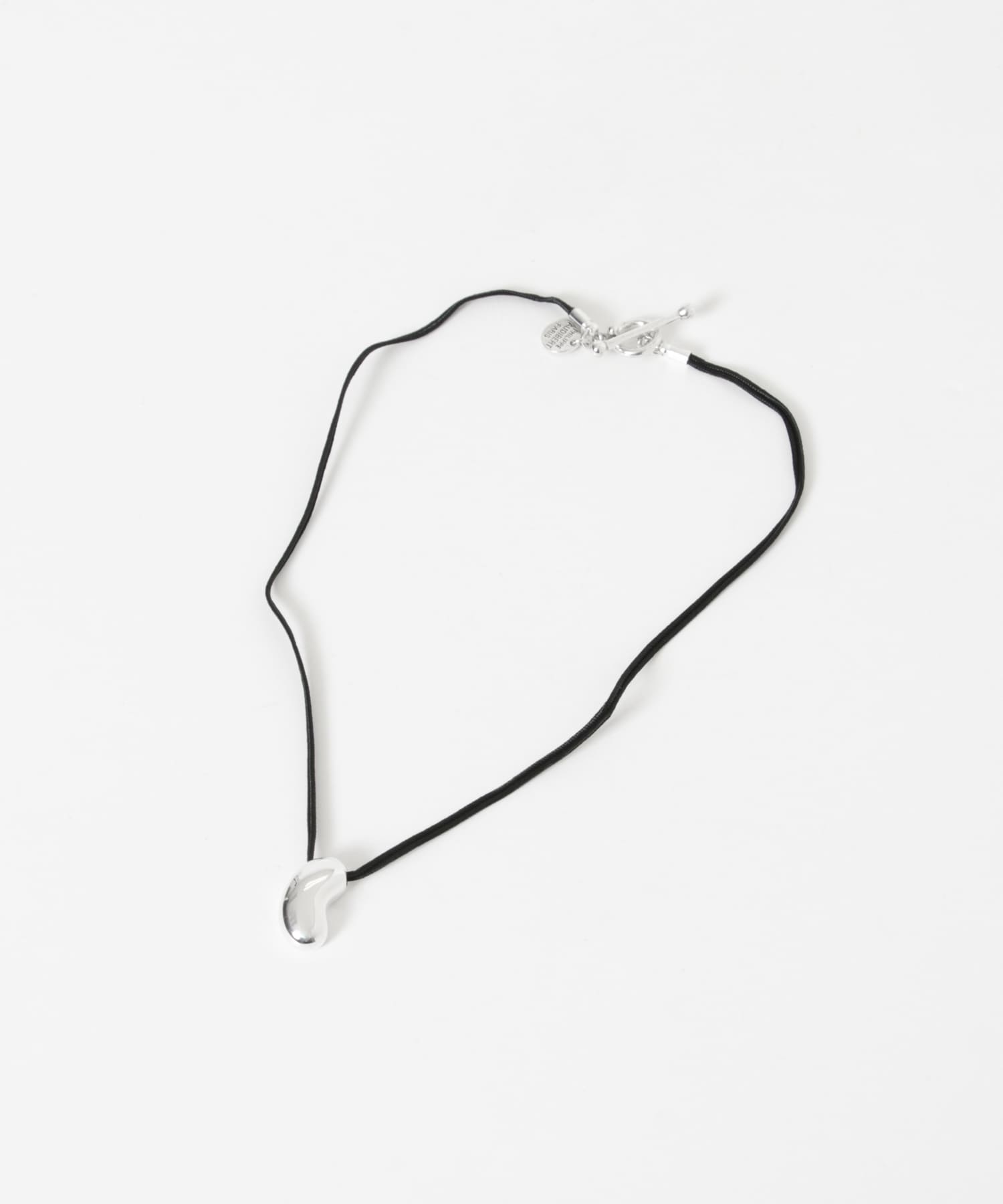 PHILIPPE AUDIBERT　Siya necklace cord SILVER BLK -