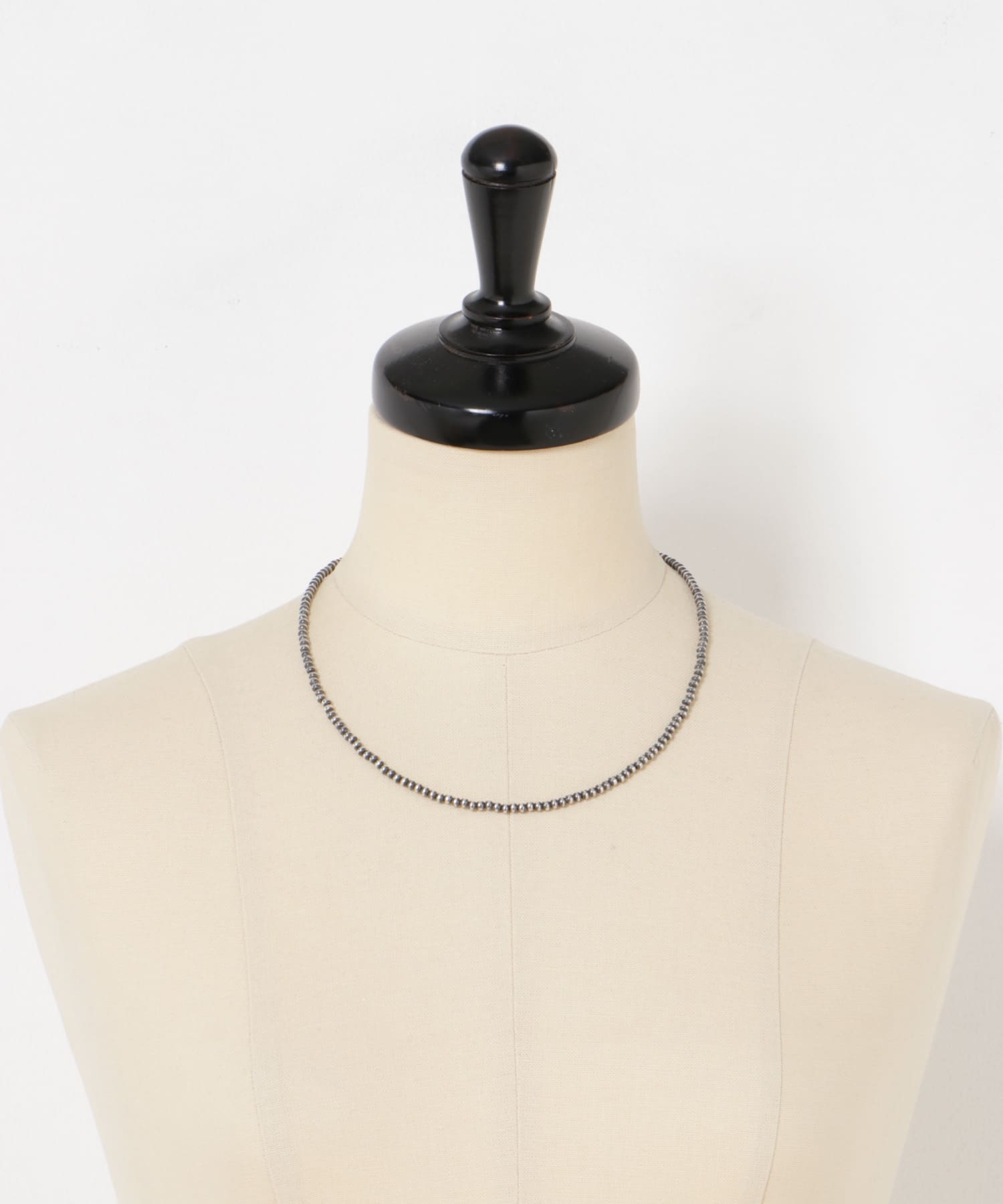 ERICKA NICOLAS BEGAY　Plain Design Necklace 3mm OXDIZED 45