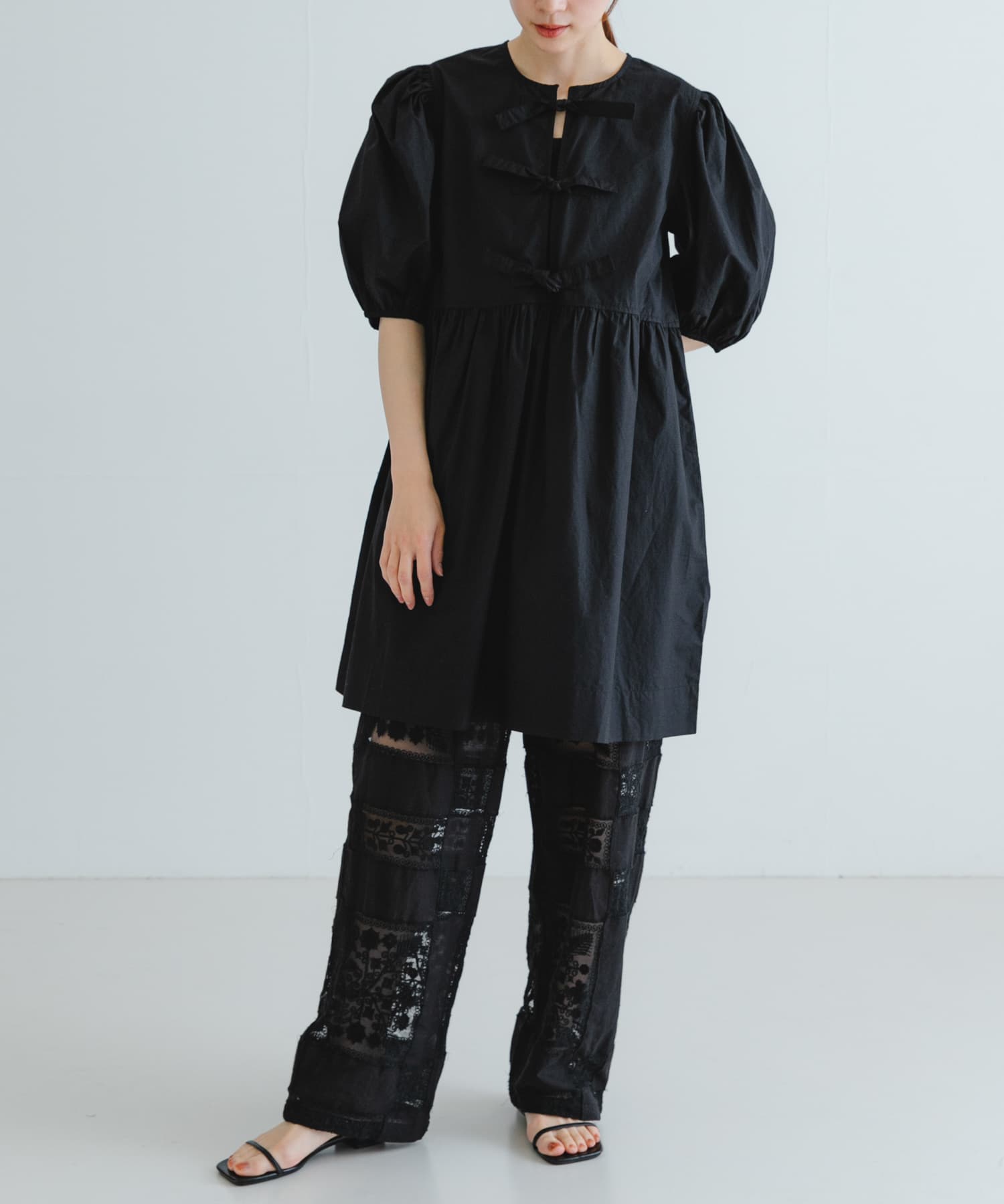 GANNI　Cotton Poplin Mini Dress